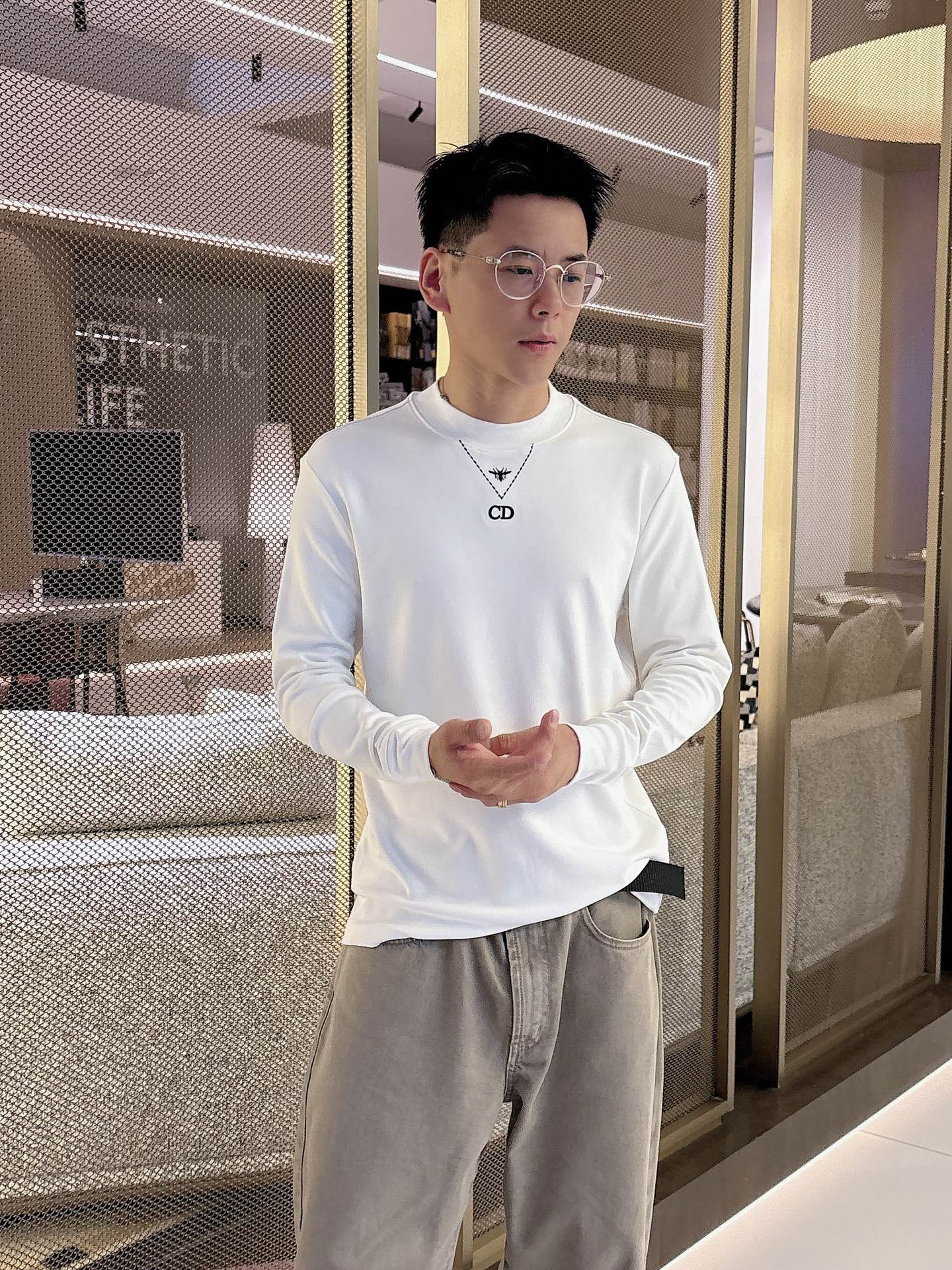 Dior Male Basic Clothing Cotton S-l-xl