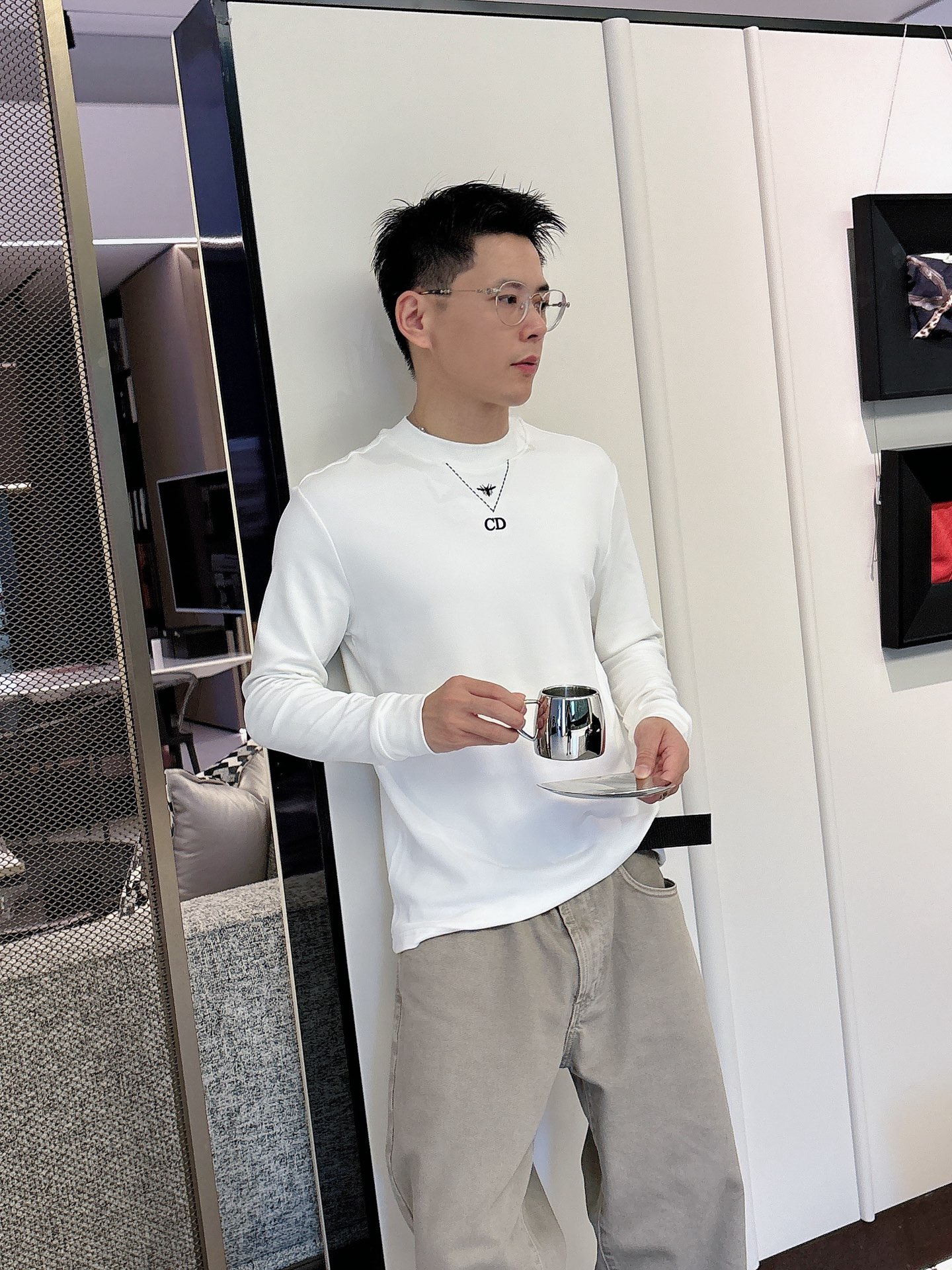 Dior Male Basic Clothing Cotton S-l-xl