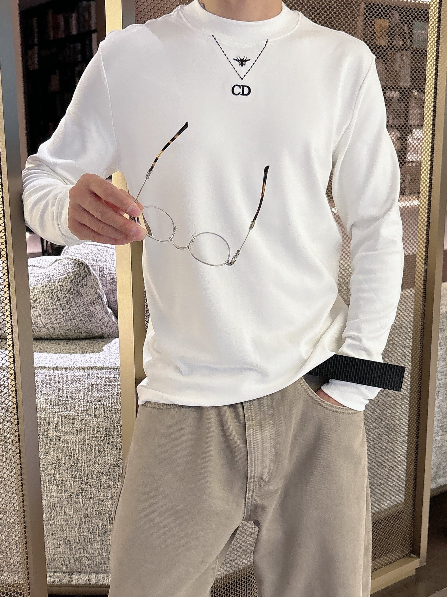 Dior Male Basic Clothing Cotton S-l-xl