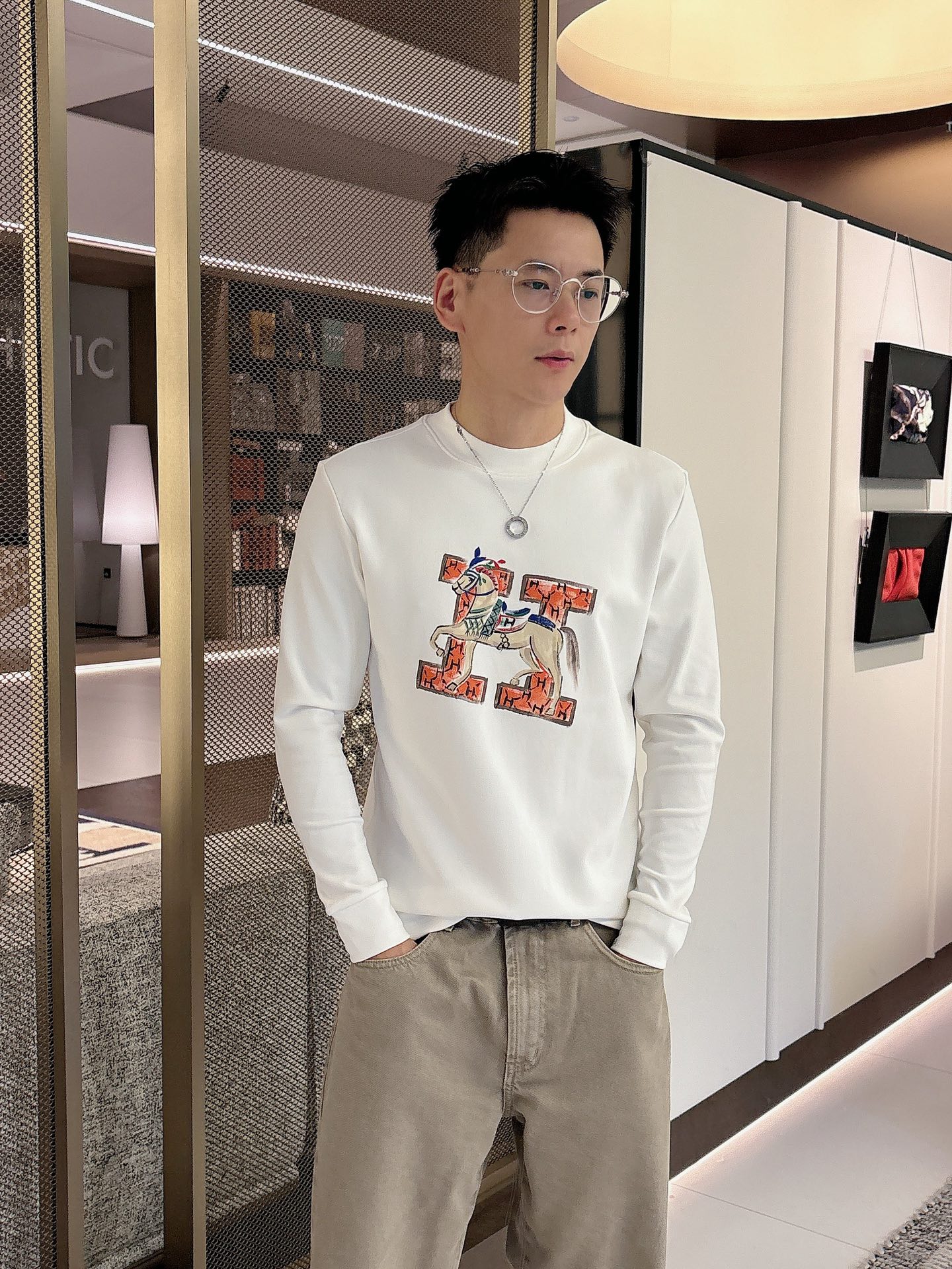 Hermès Male Basic Clothing Cotton S-m-l-xl