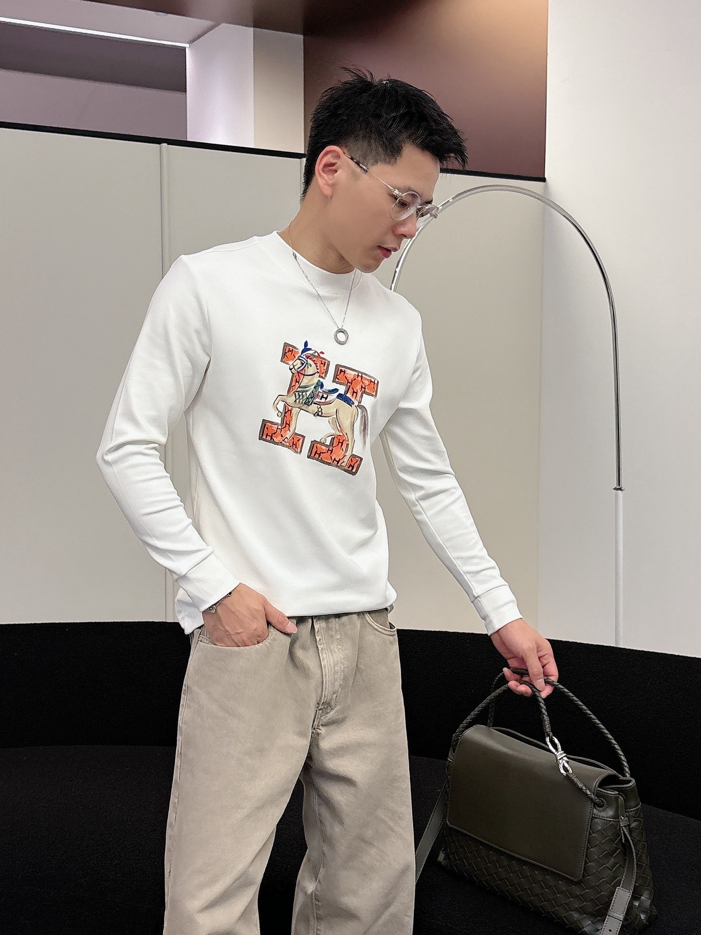 Hermès Male Basic Clothing Cotton S-m-l-xl