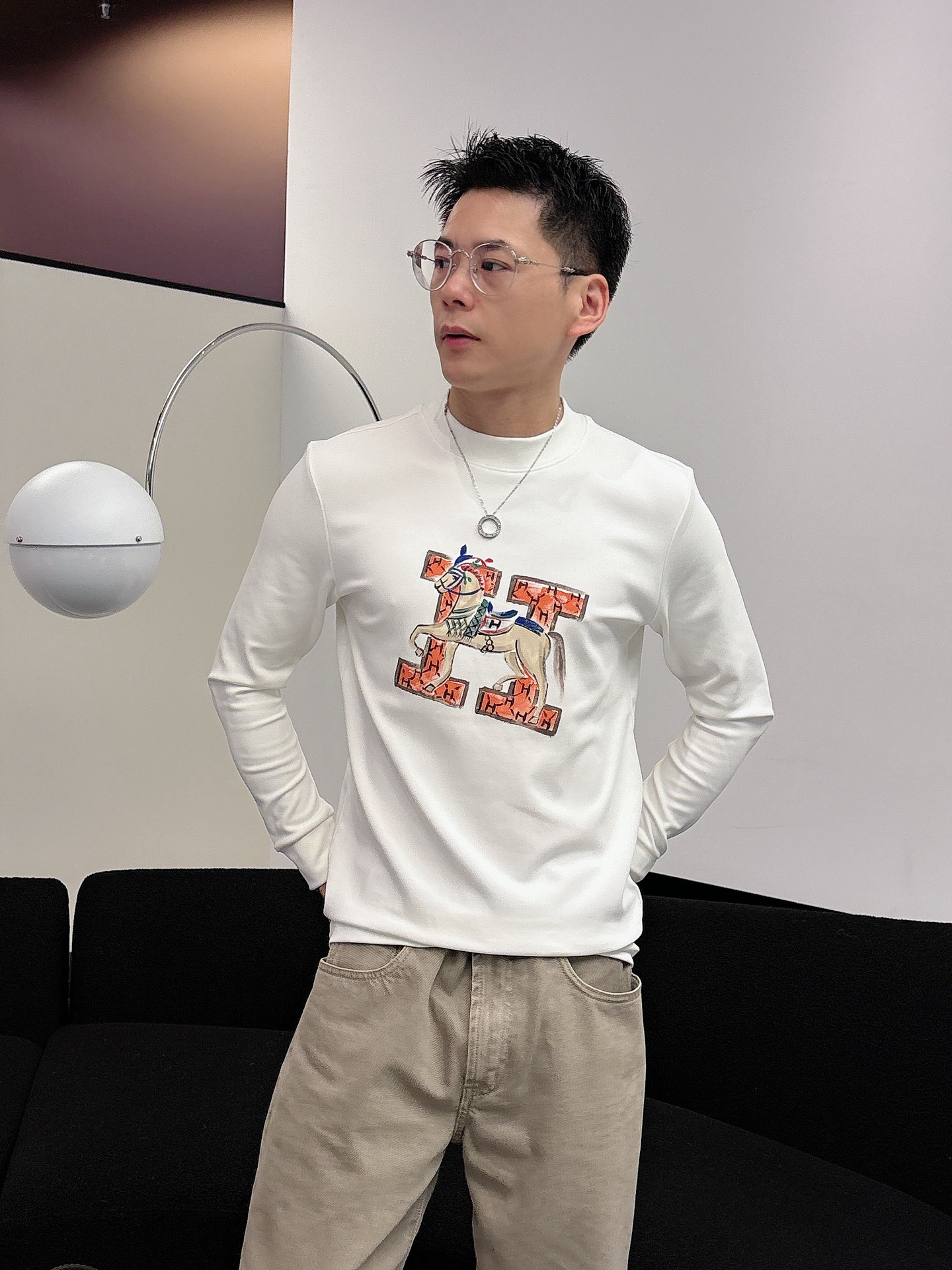 Hermès Male Basic Clothing Cotton S-m-l-xl