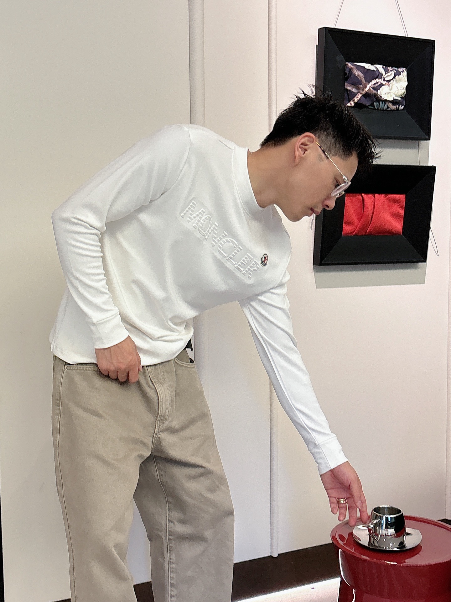 Moncler Male Basic Clothing Cotton S-m-l-xl