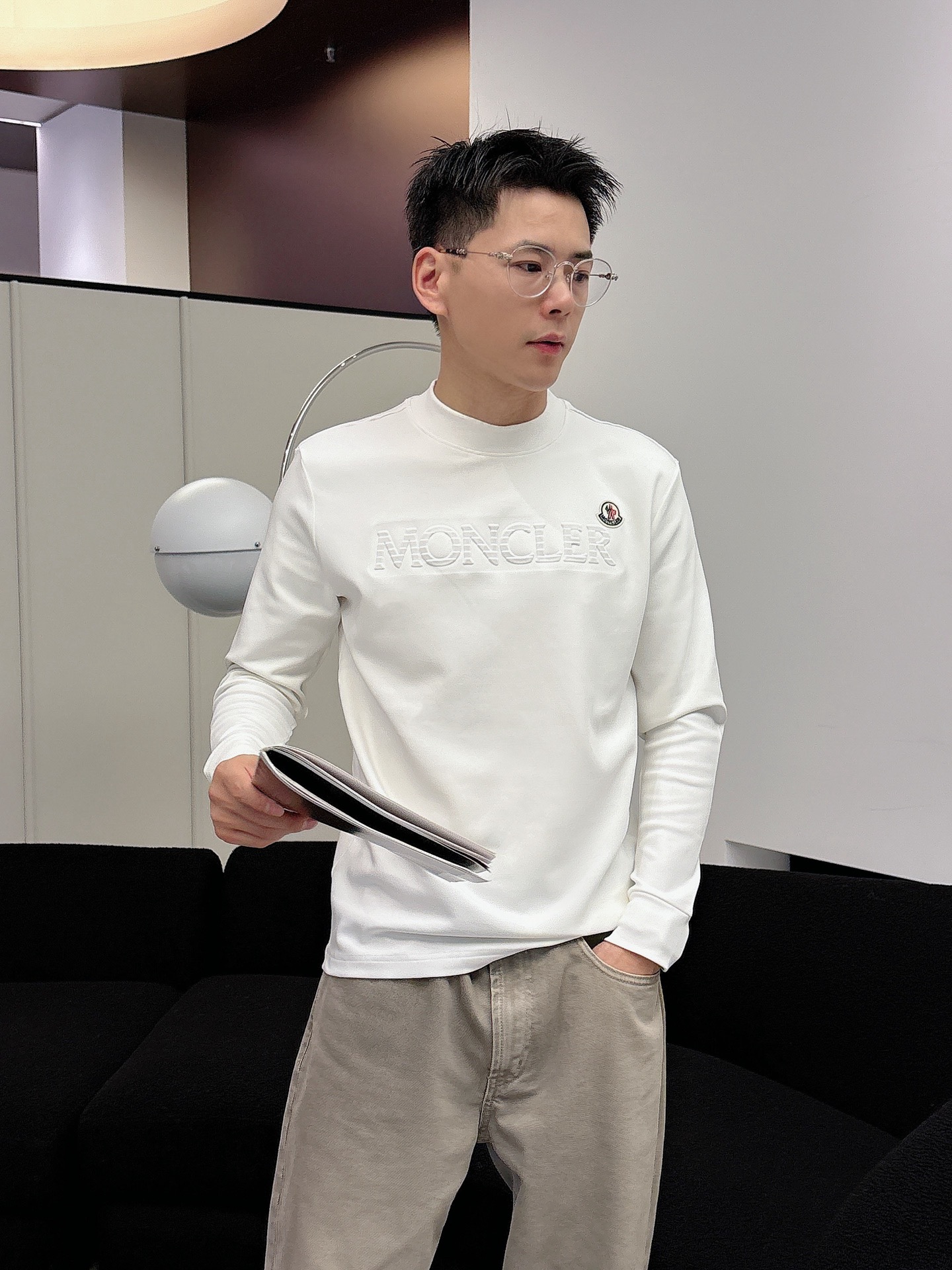 Moncler Male Basic Clothing Cotton S-m-l-xl