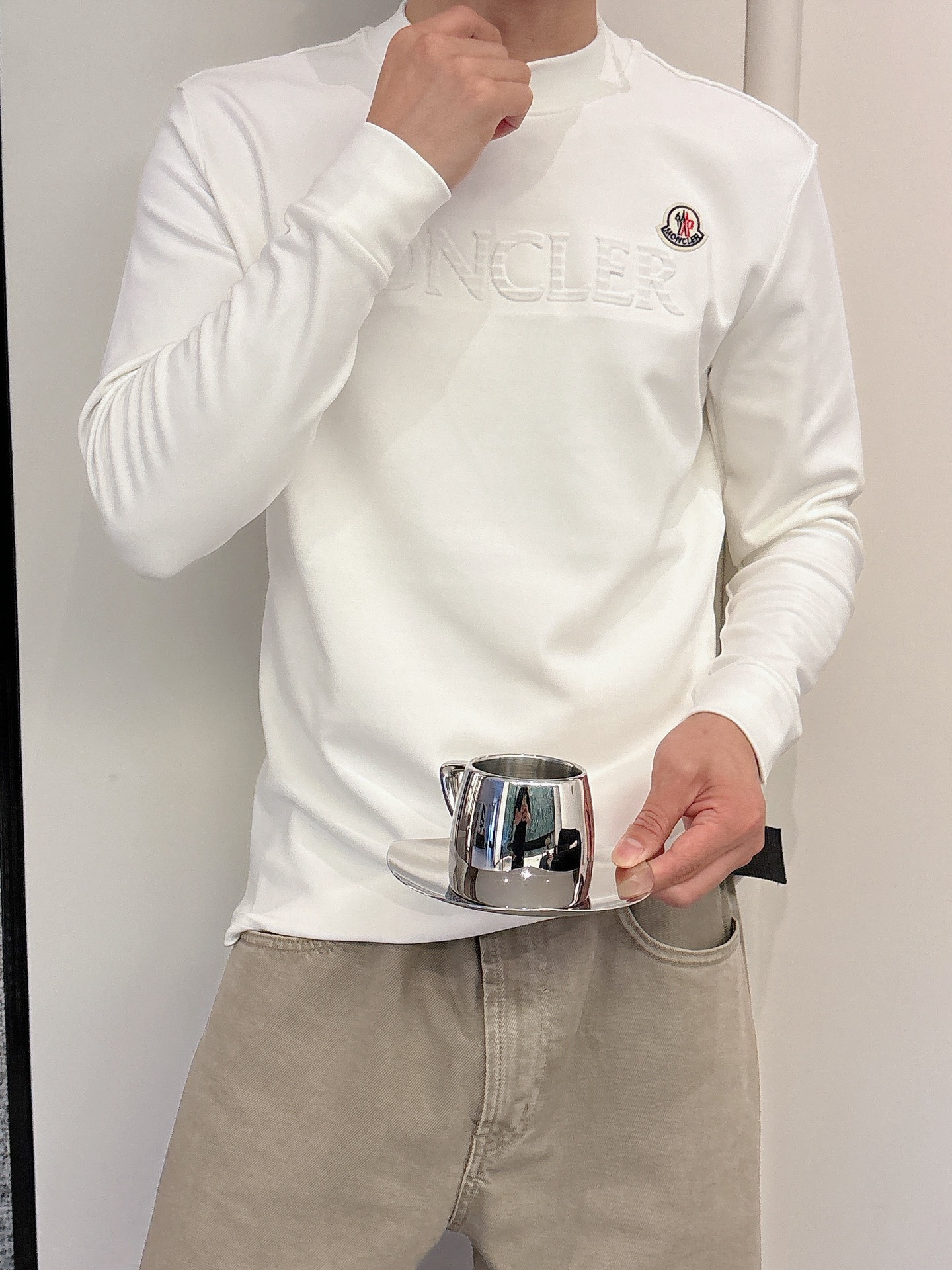 Moncler Male Basic Clothing Cotton S-m-l-xl