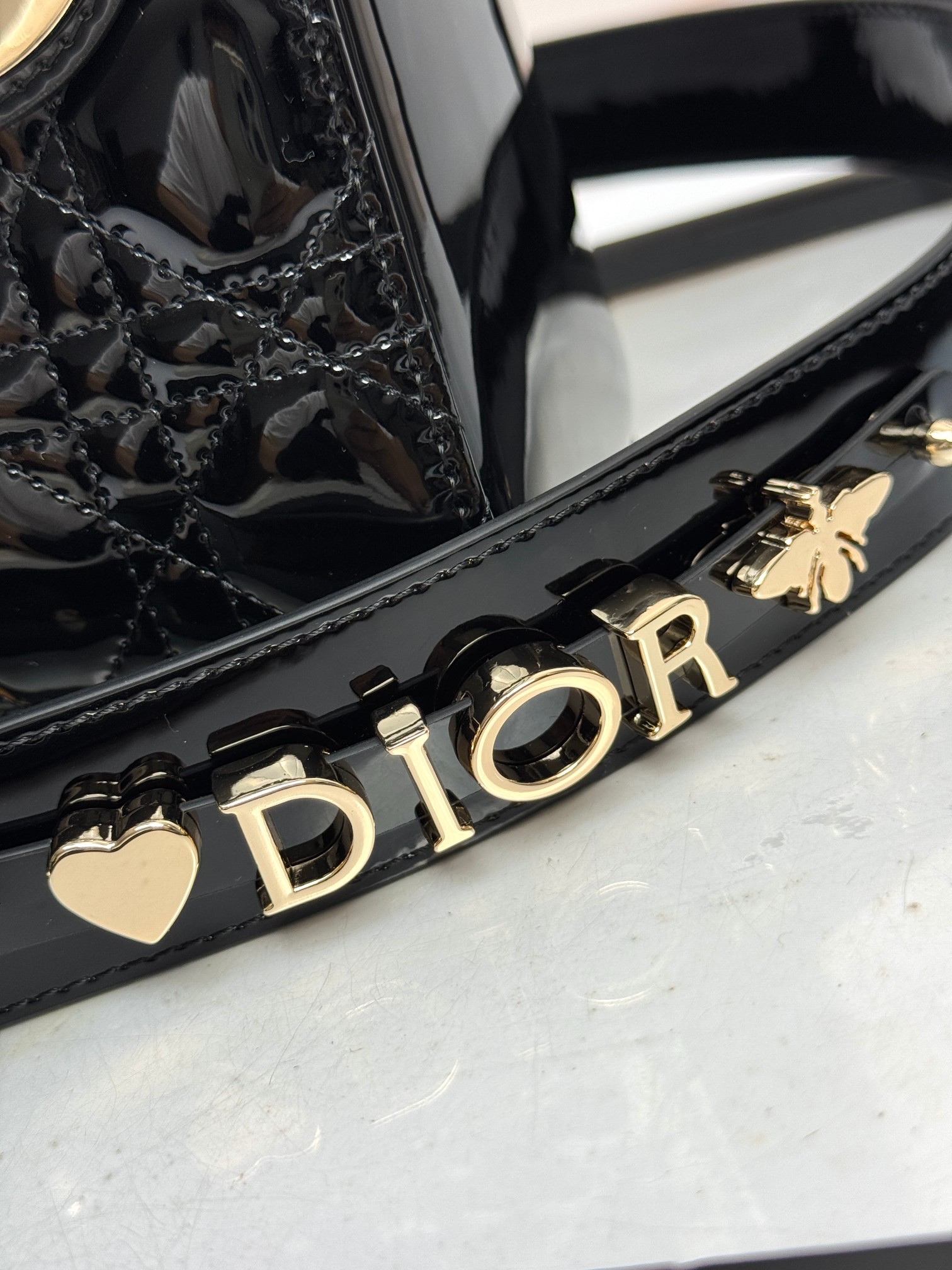 Dior Basic Bag Cow Leather Black M