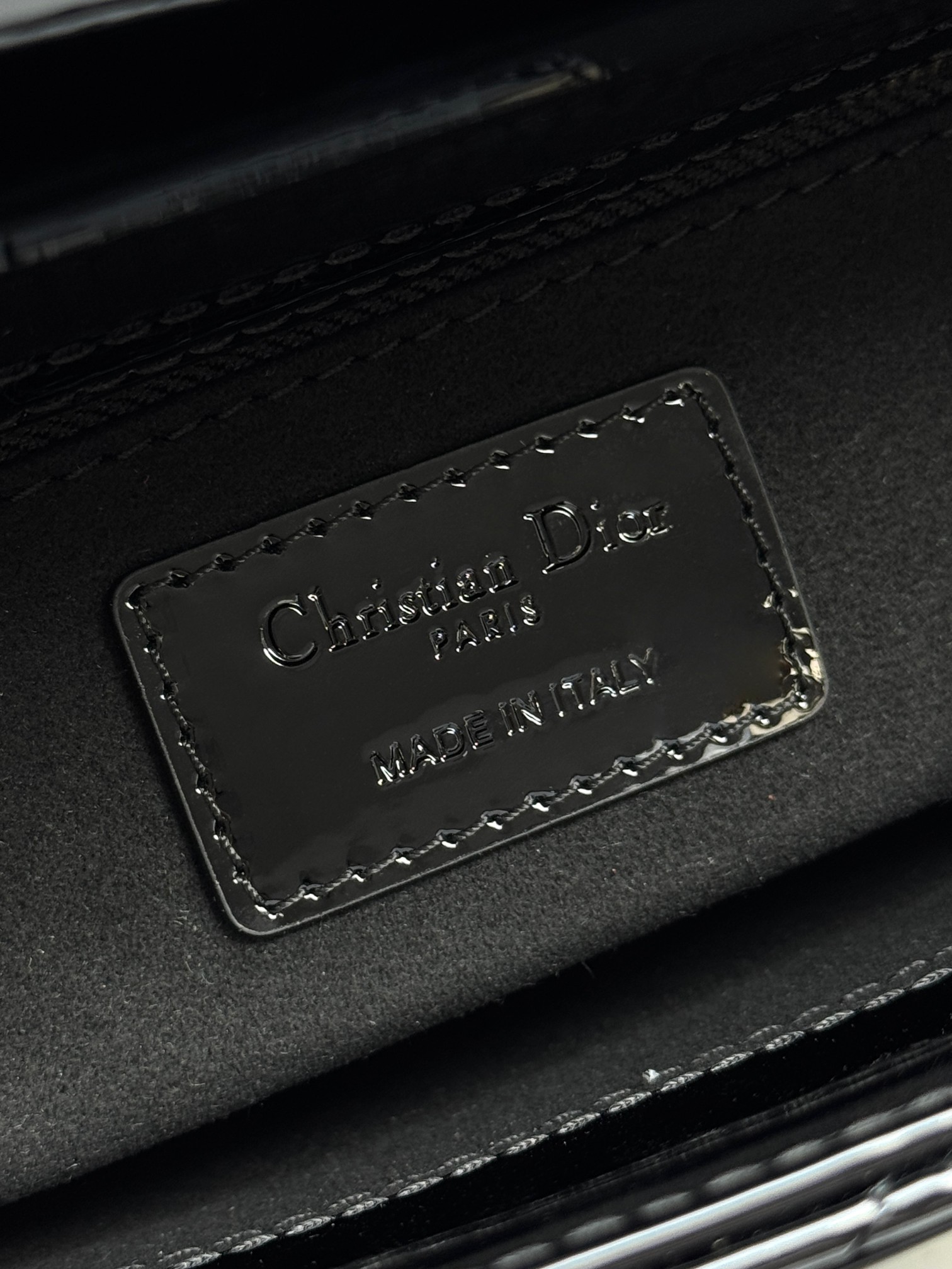 Dior Basic Bag Cow Leather Black M