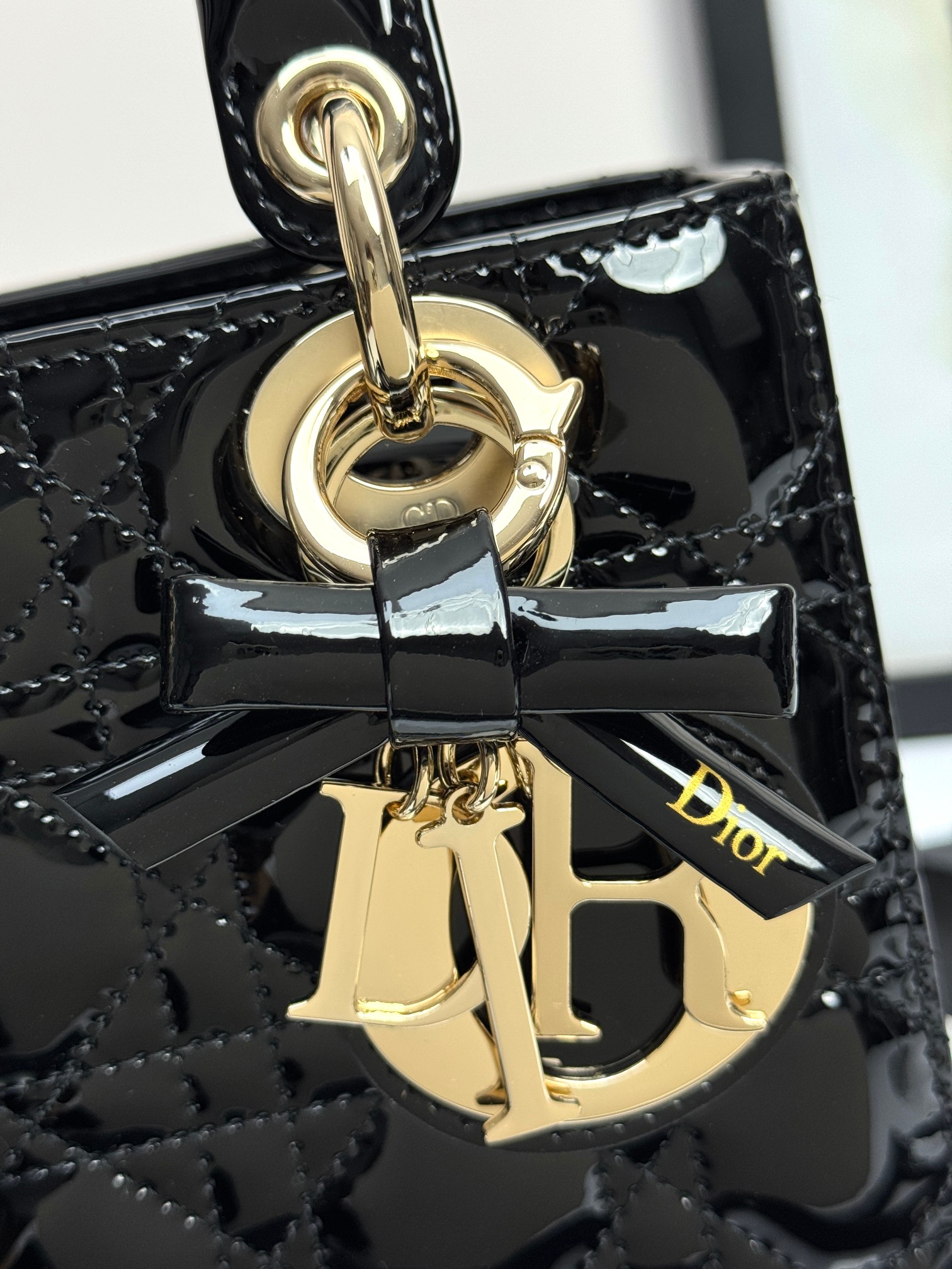 Dior Basic Bag Cow Leather Black M