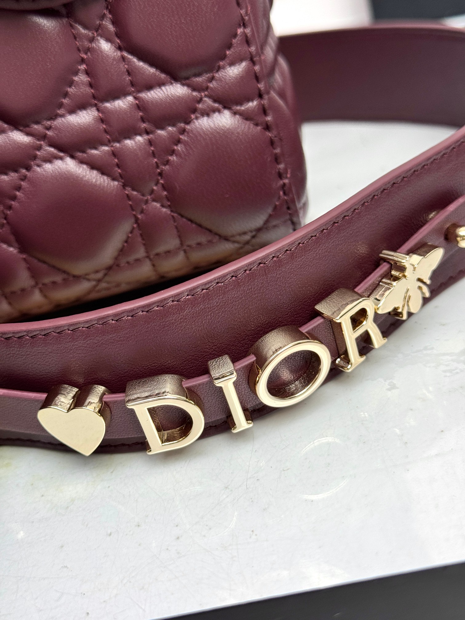 Dior Basic Bag Cow Leather Red M