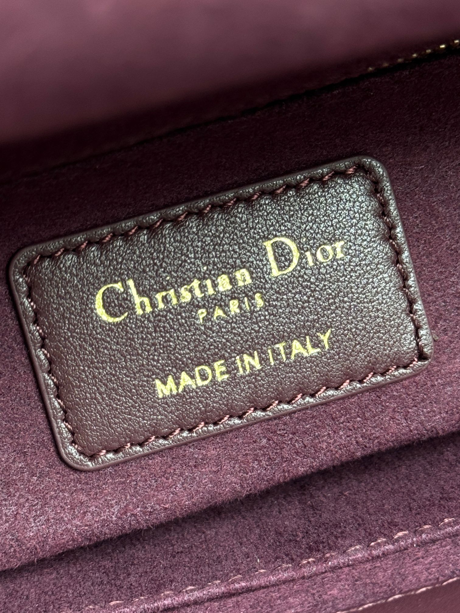 Dior Basic Bag Cow Leather Red M