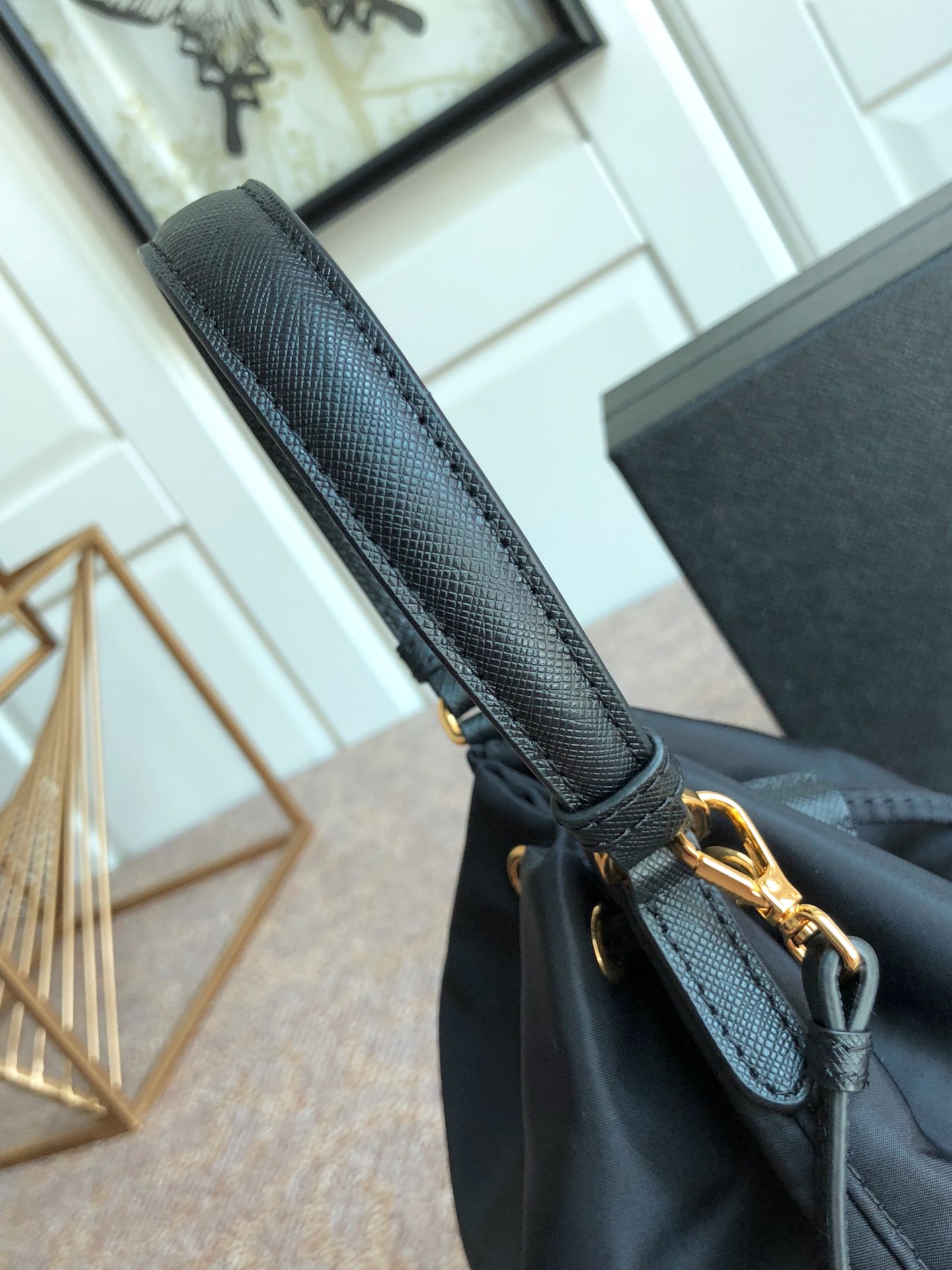 Prada Basic Bag Nylon Black 12cm