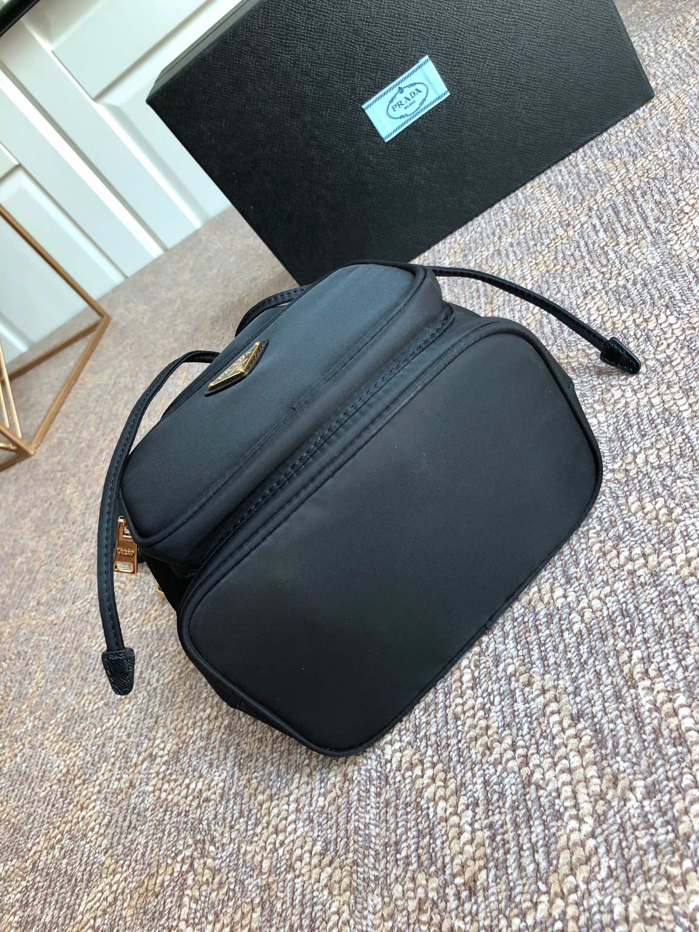 Prada Basic Bag Nylon Black 12cm