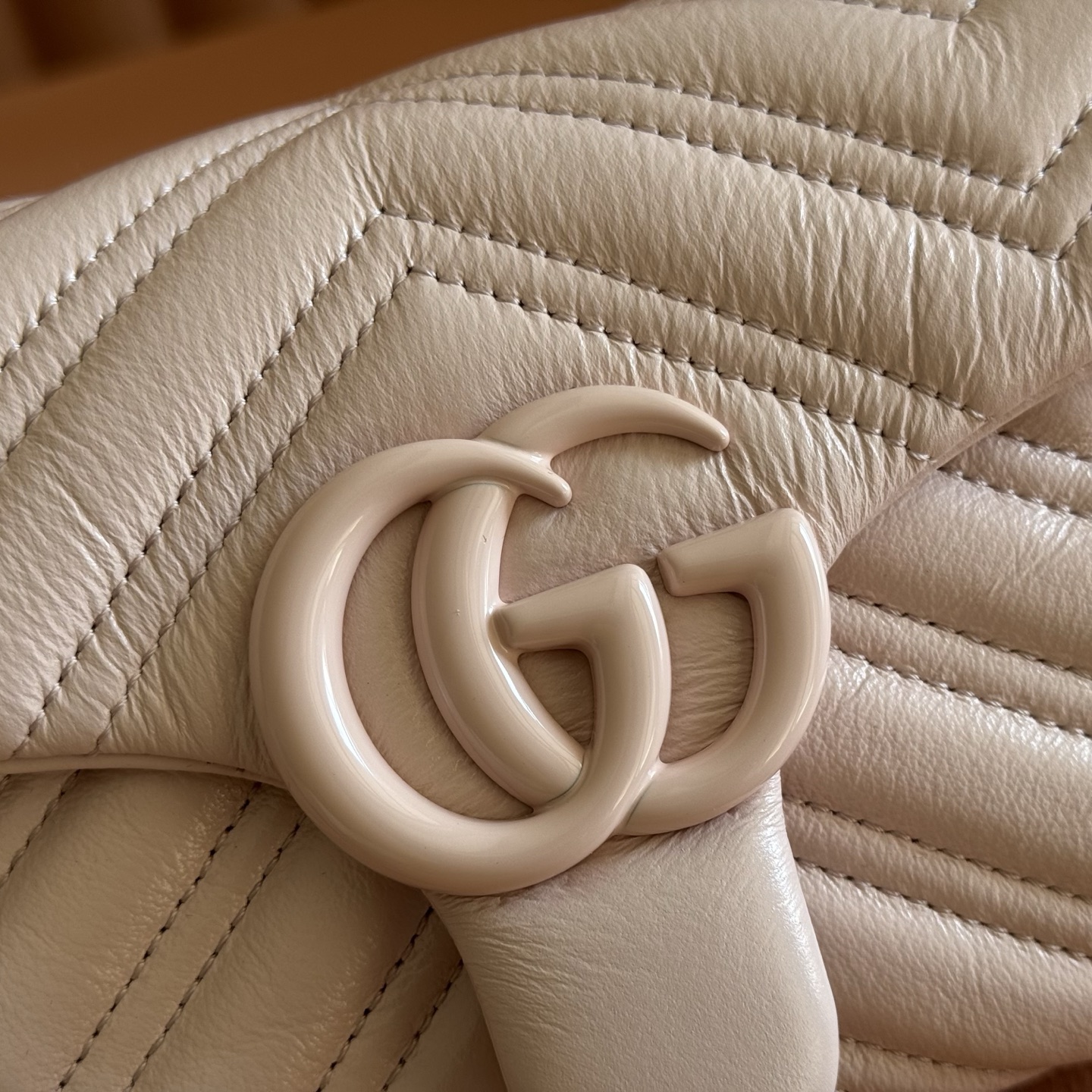 Gucci Shoulder Bag Cow Leather Pink M