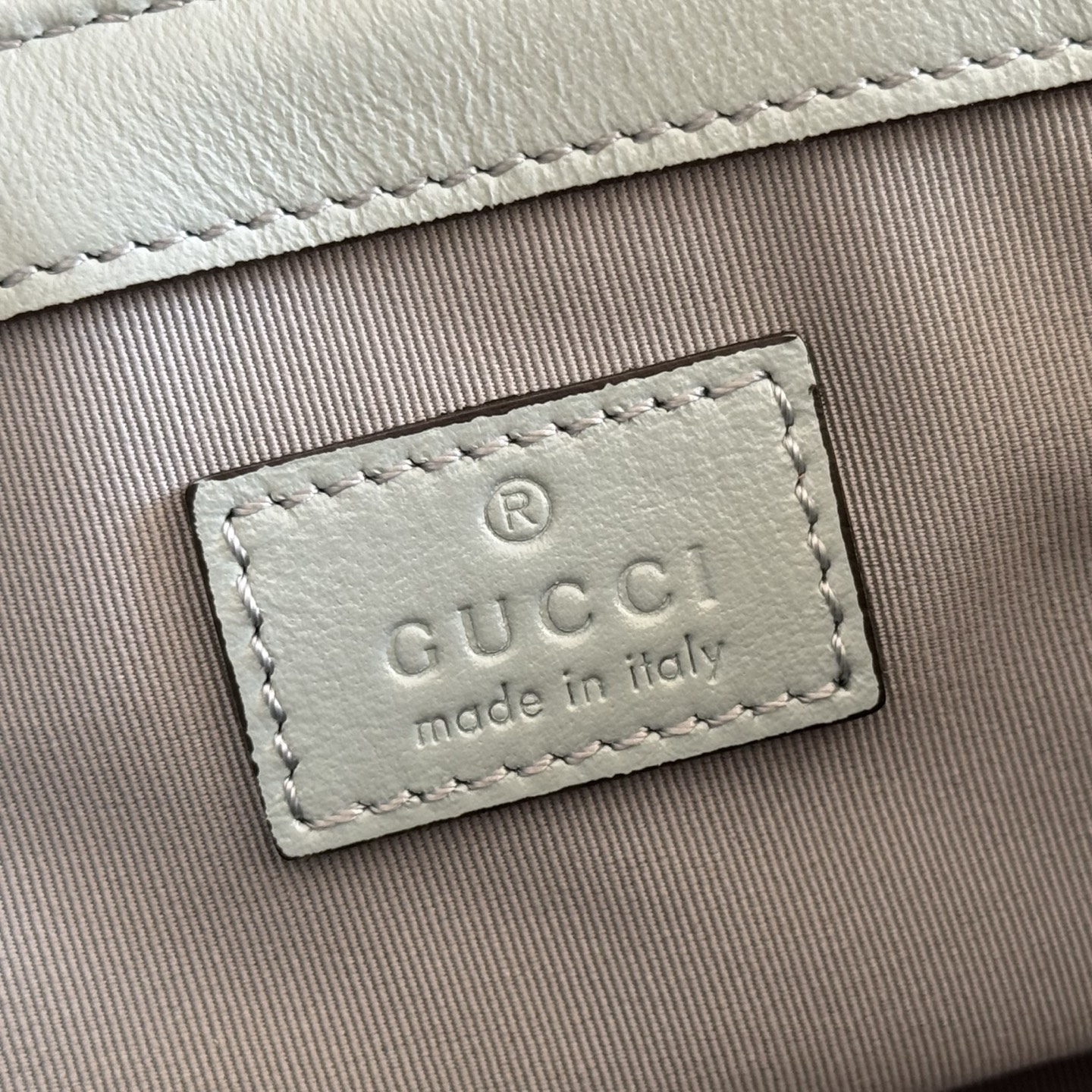 Gucci Shoulder Bag Cow Leather Blue M