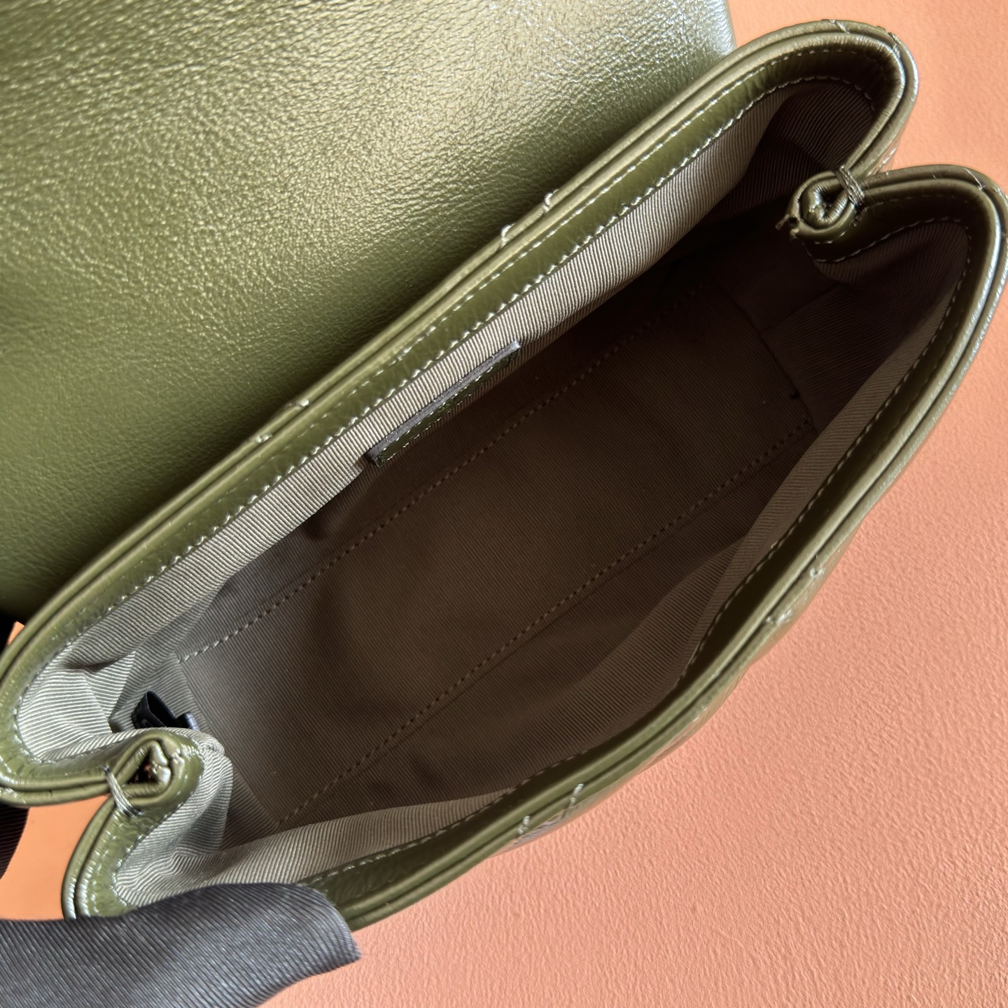 Gucci Shoulder Bag Cow Leather Green M