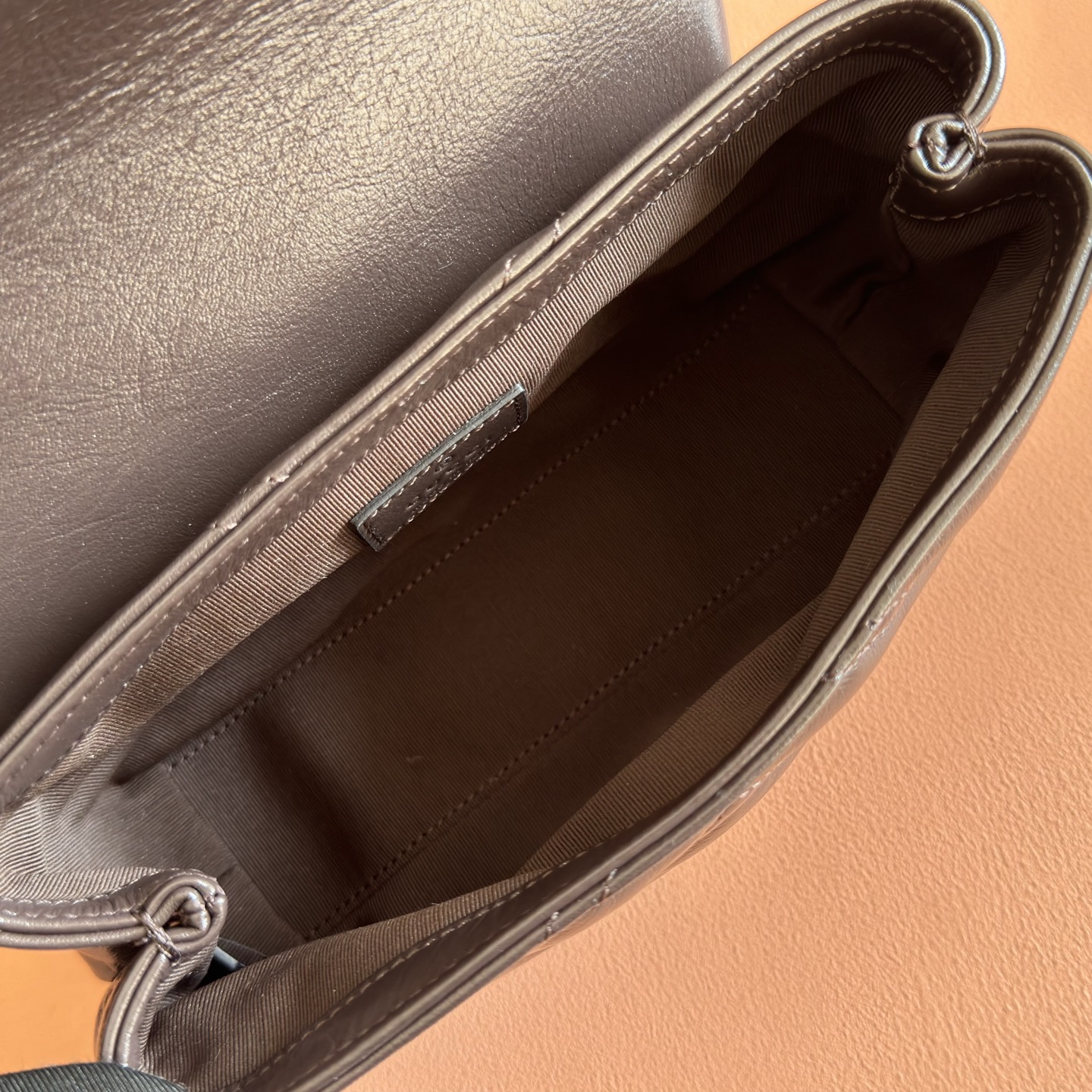 Gucci Shoulder Bag Cow Leather Brown M