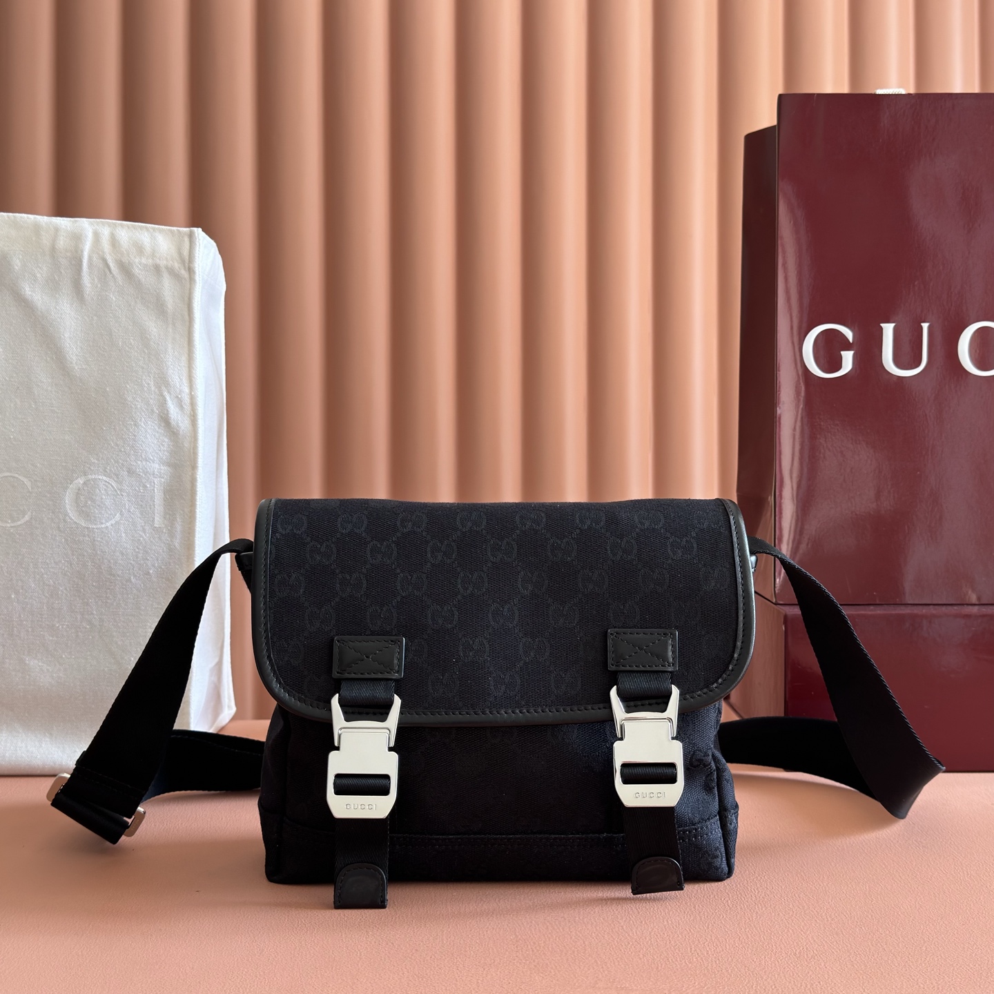 Gucci Crossbody Bag Canvas Black