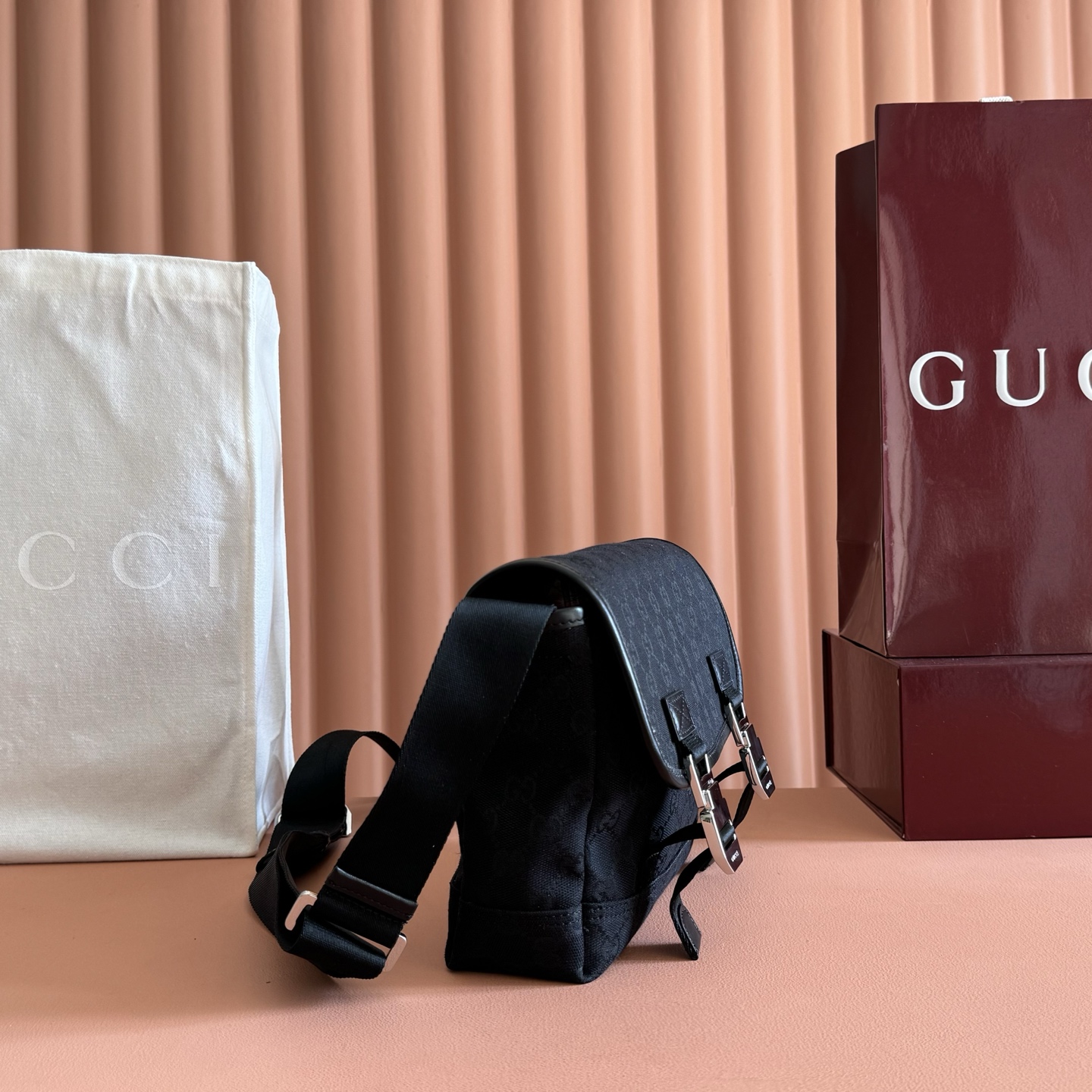 Gucci Crossbody Bag Canvas Black