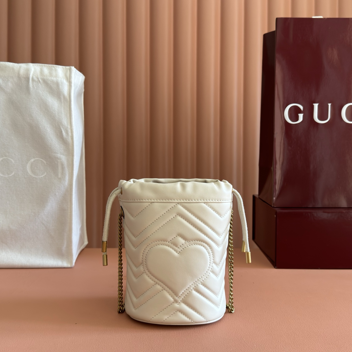 Gucci Bucket Bag Blue M-10cm