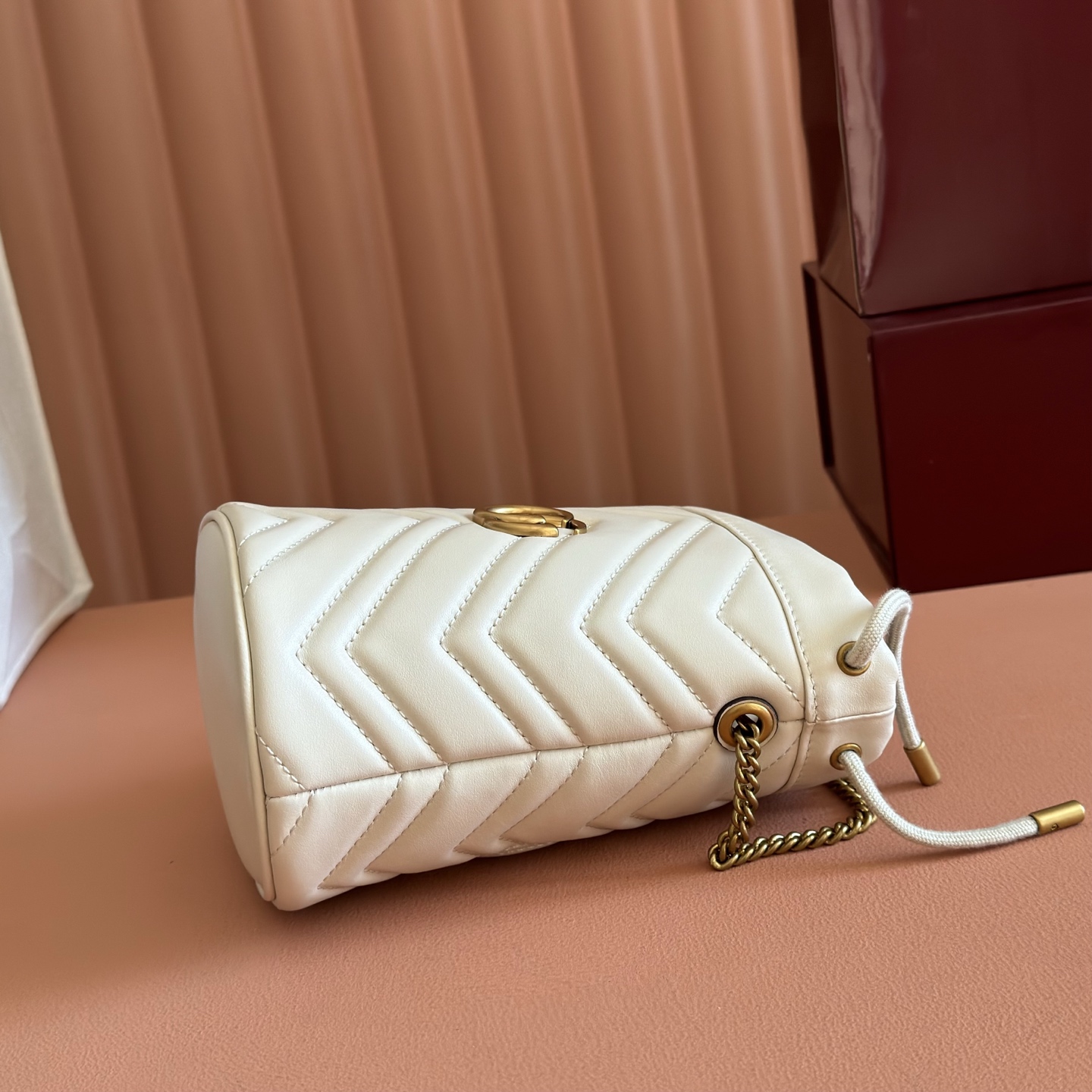 Gucci Bucket Bag Blue M-10cm