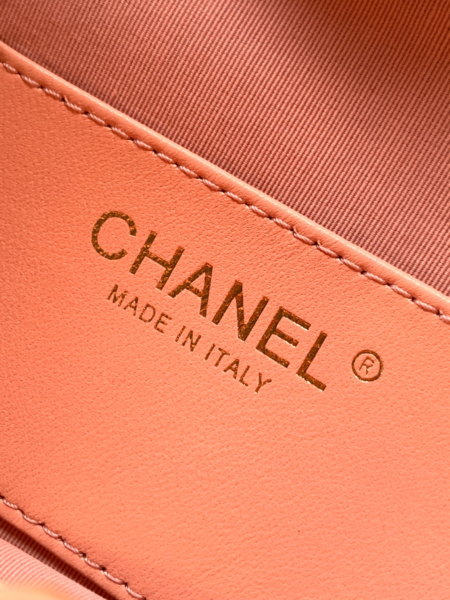 Chanel Tote Bag Sheepskin Brown 32cm-m-l