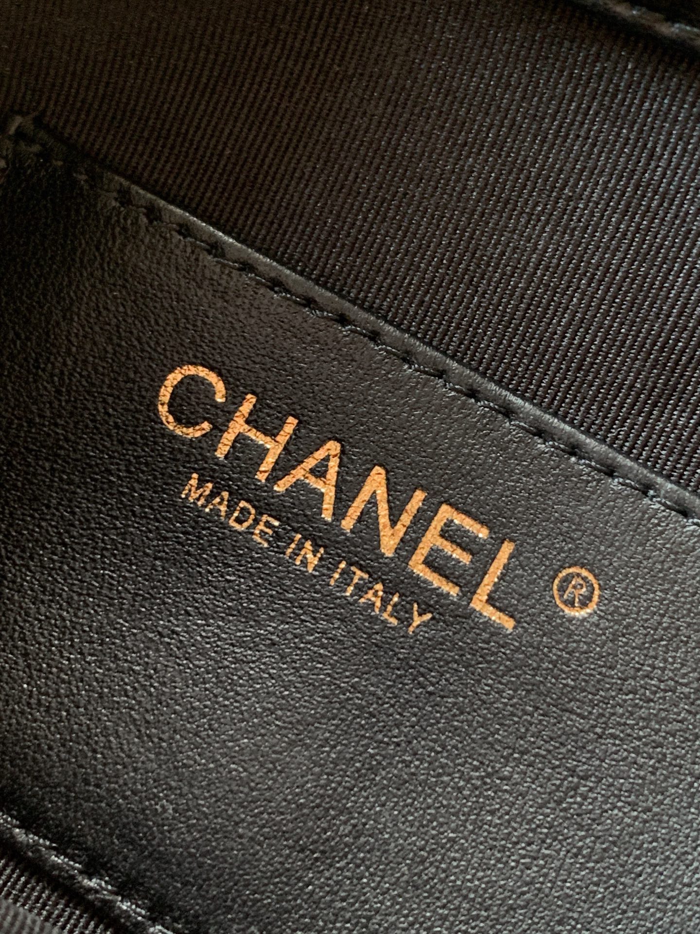 Chanel Tote Bag Sheepskin Brown 32cm-m-l