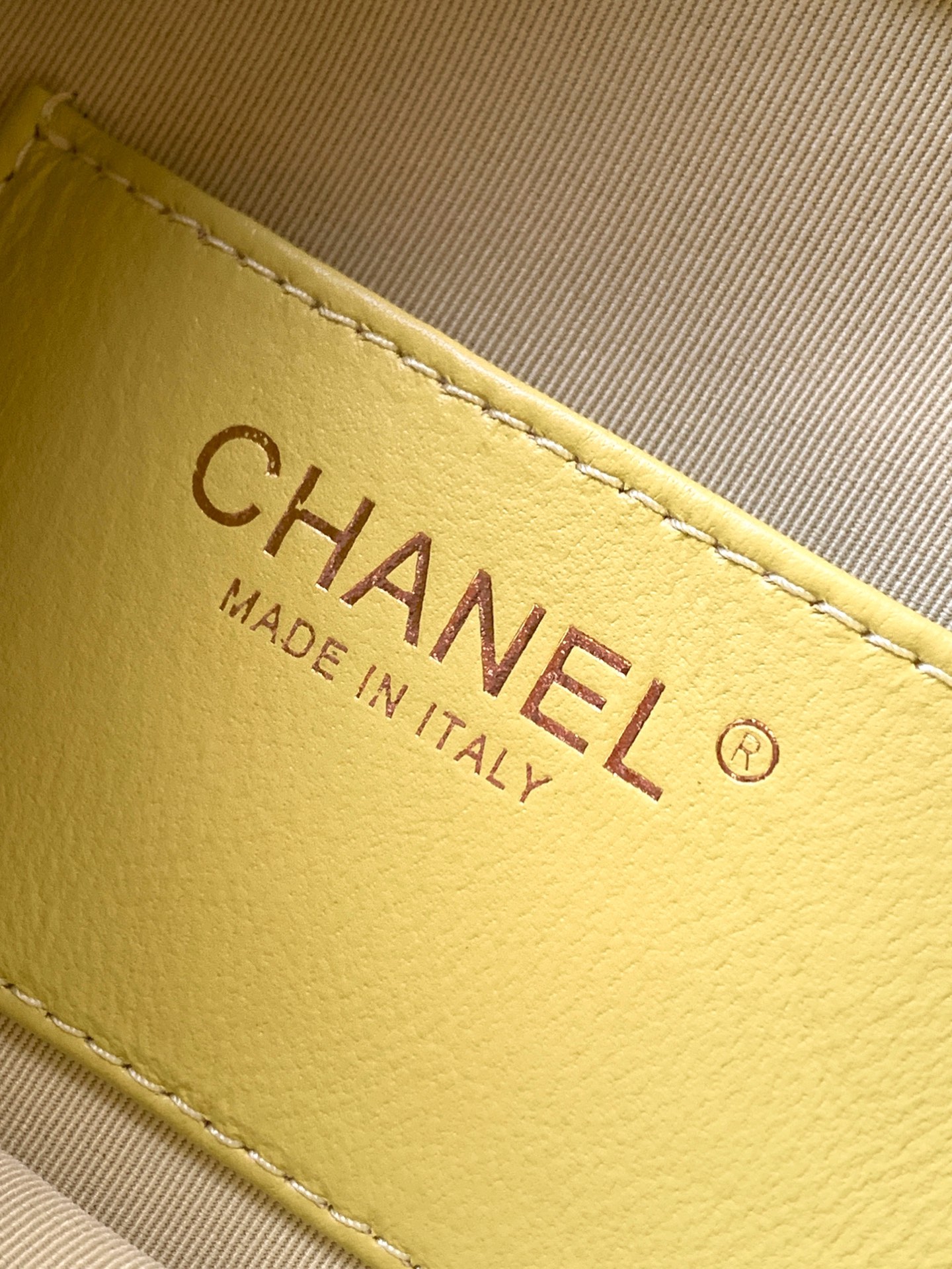 Chanel Tote Bag Sheepskin Brown 32cm-m-l