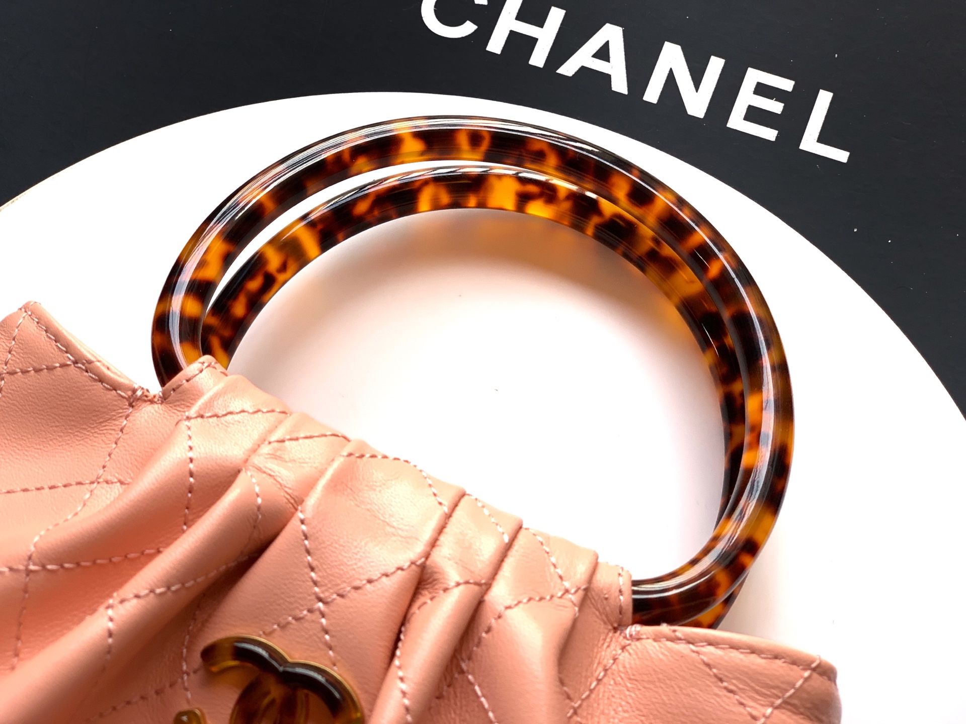 Chanel Tote Bag Sheepskin Brown 12cm-24cm-l