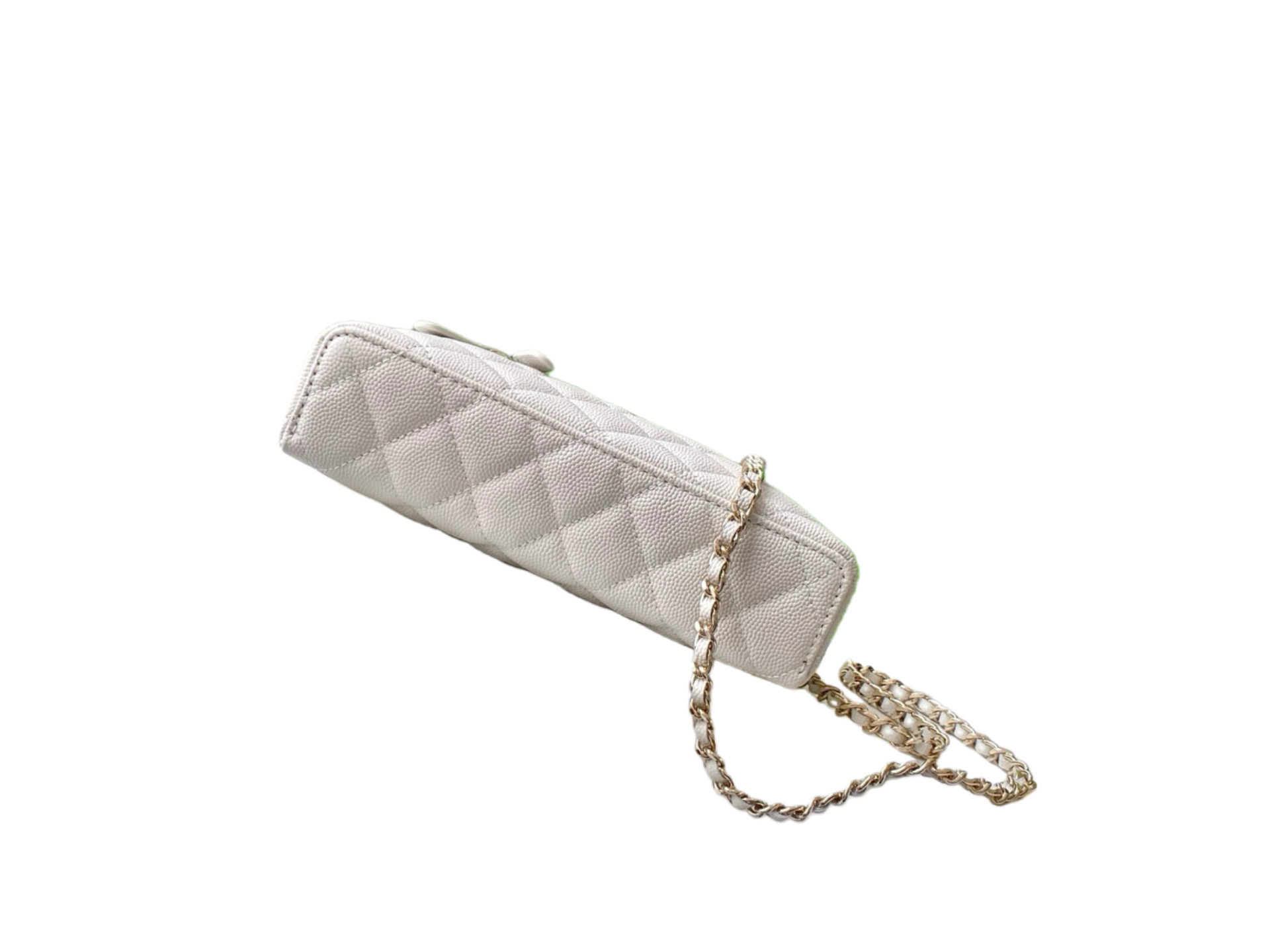 Chanel Basic Bag Cow Leather White M-l-s