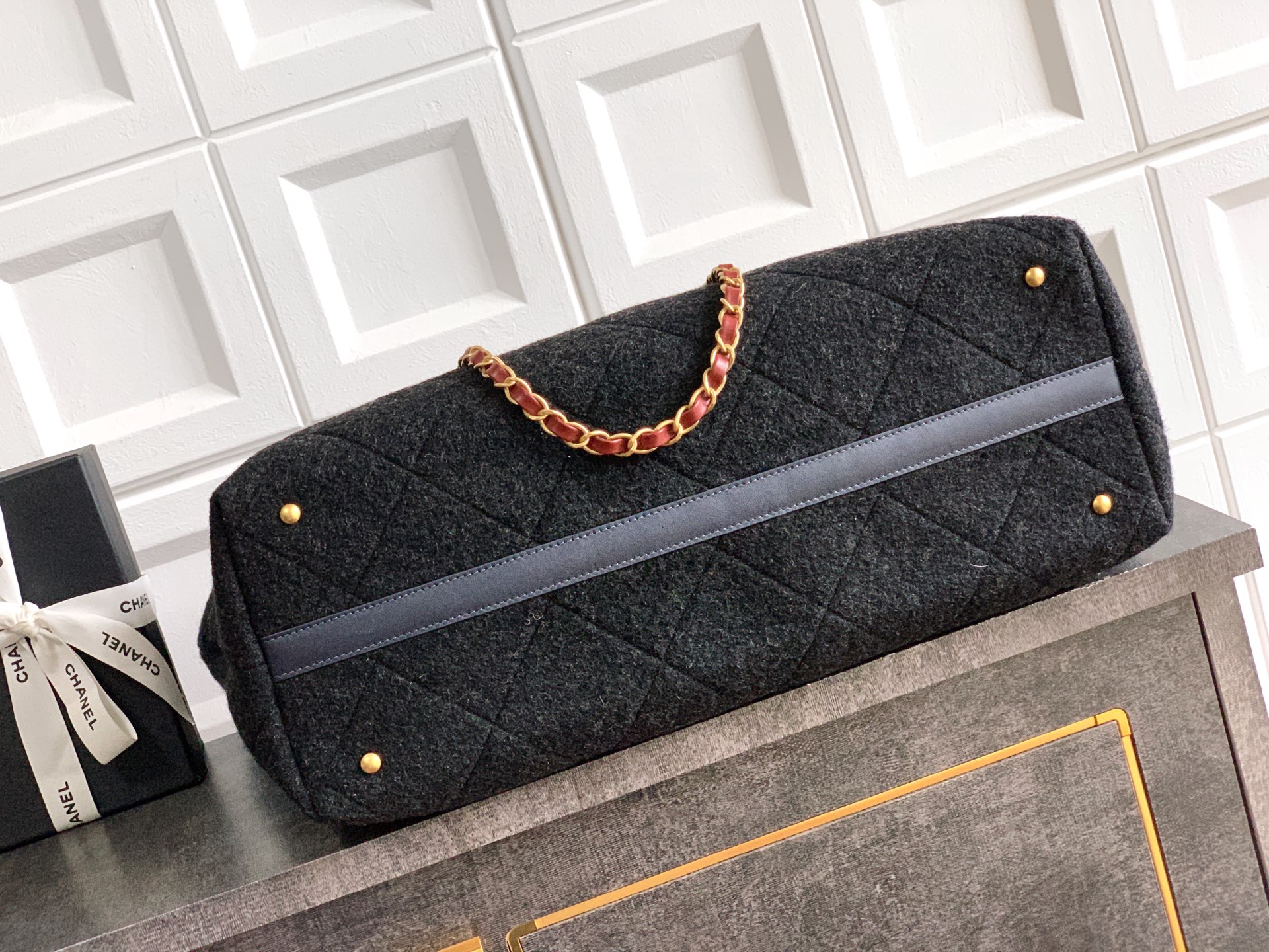 Chanel Tote Bag Cow Leather 12cm-l