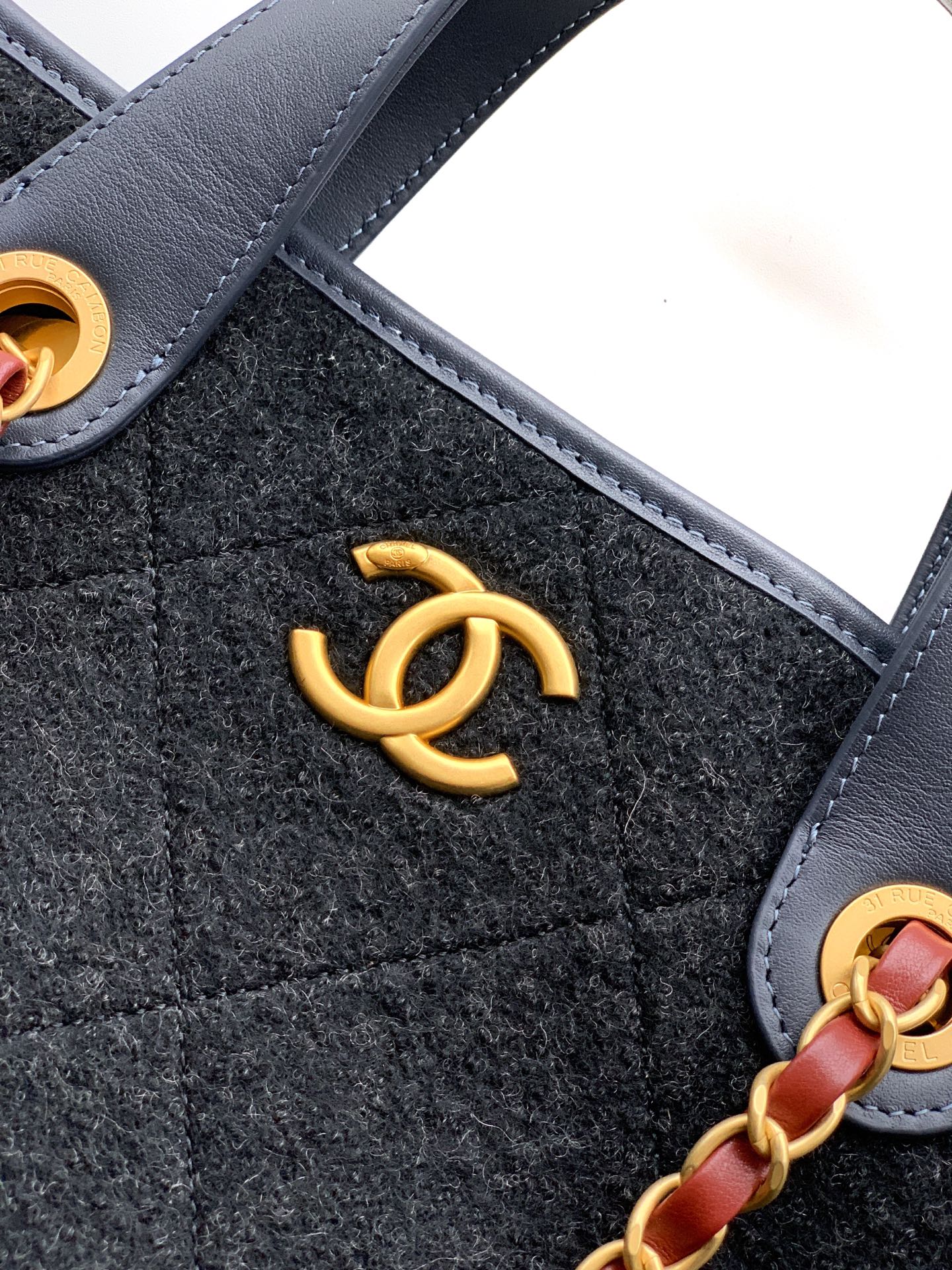 Chanel Tote Bag Cow Leather 12cm-l