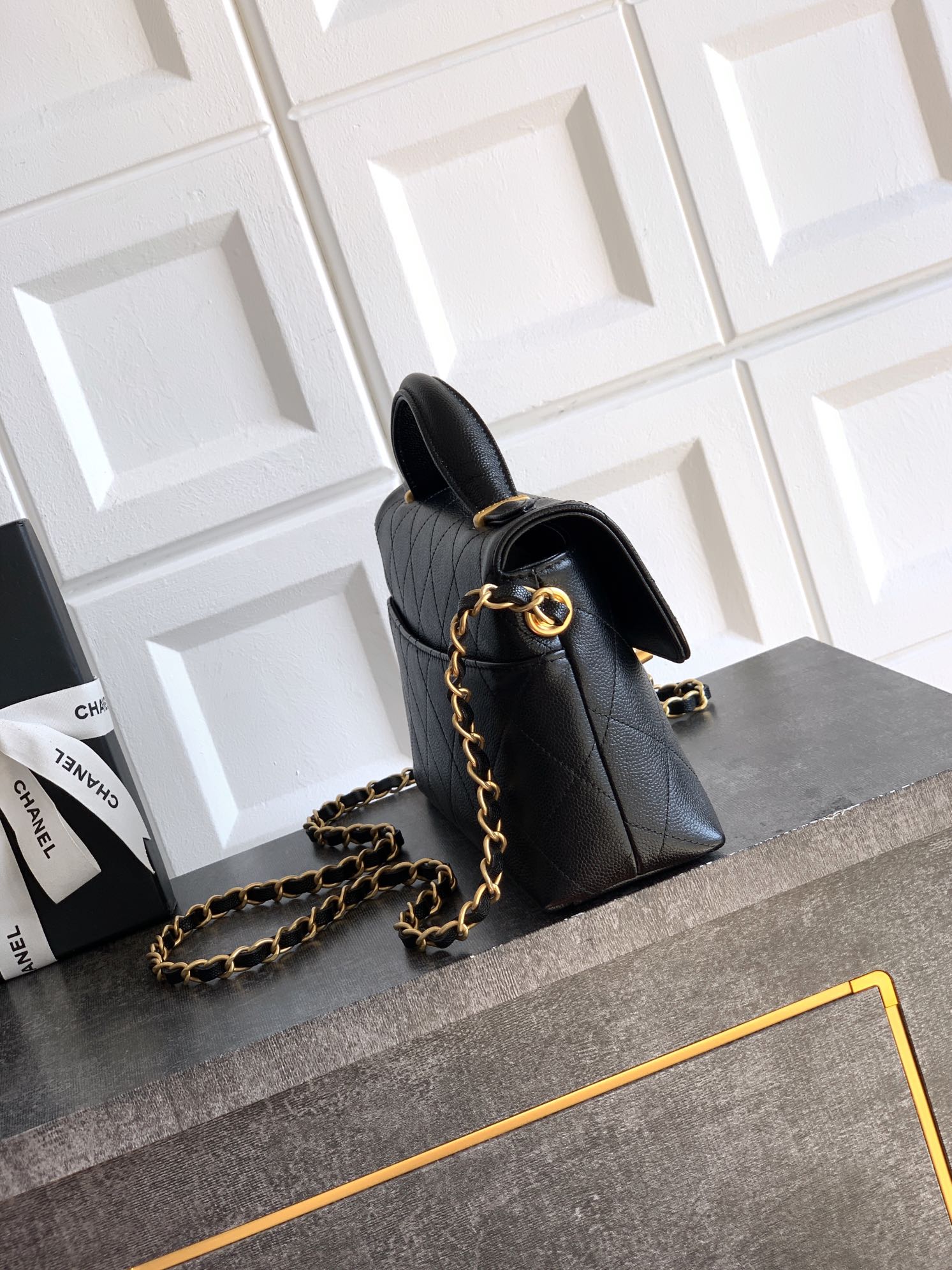 Chanel Basic Bag Cow Leather 25cm-l