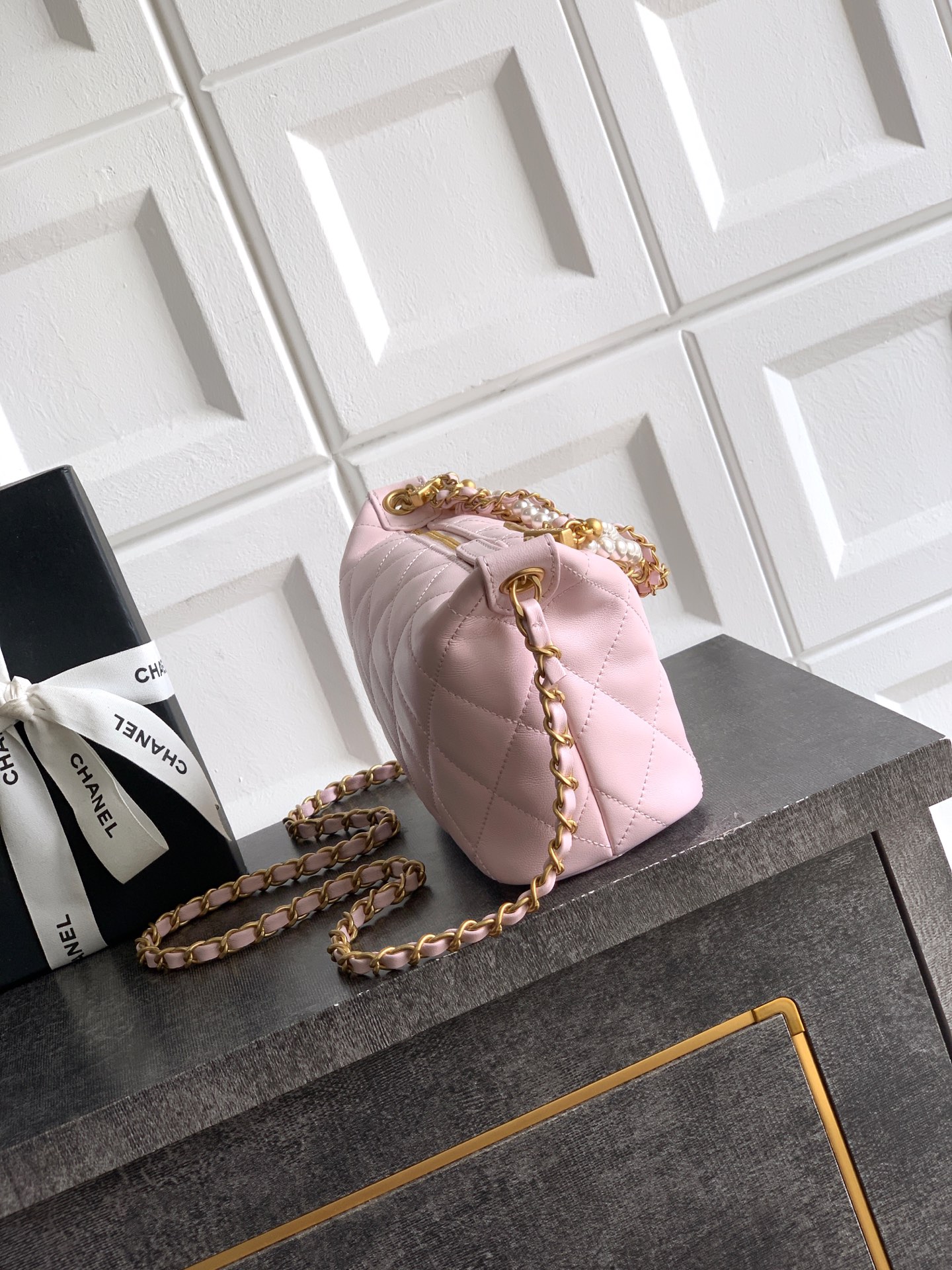 Chanel Basic Bag Sheepskin Pink L