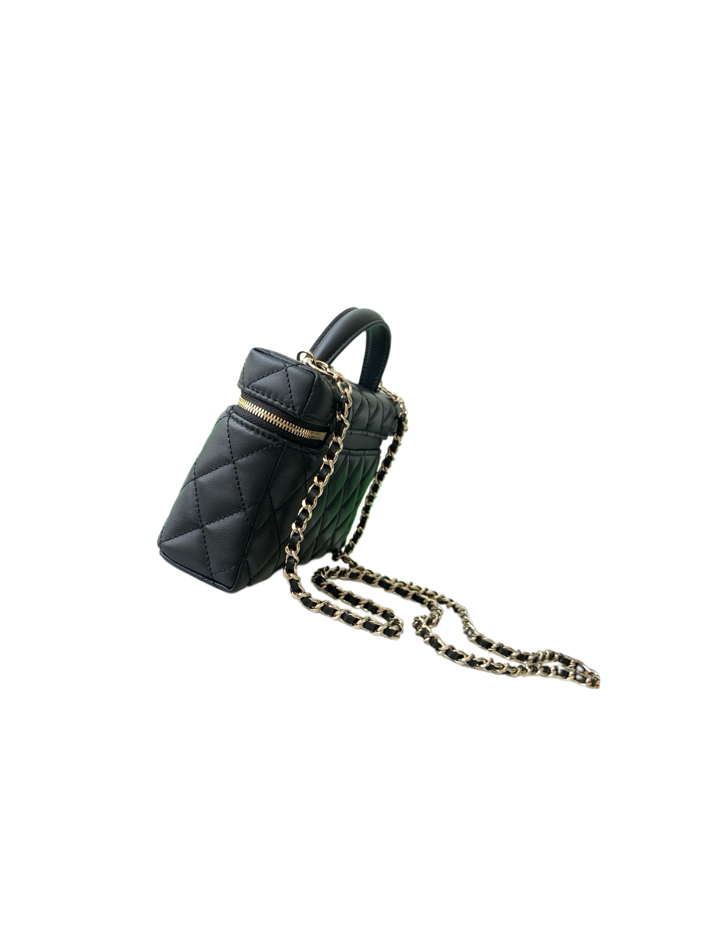 Chanel Basic Bag Cow Leather Black M-l-s