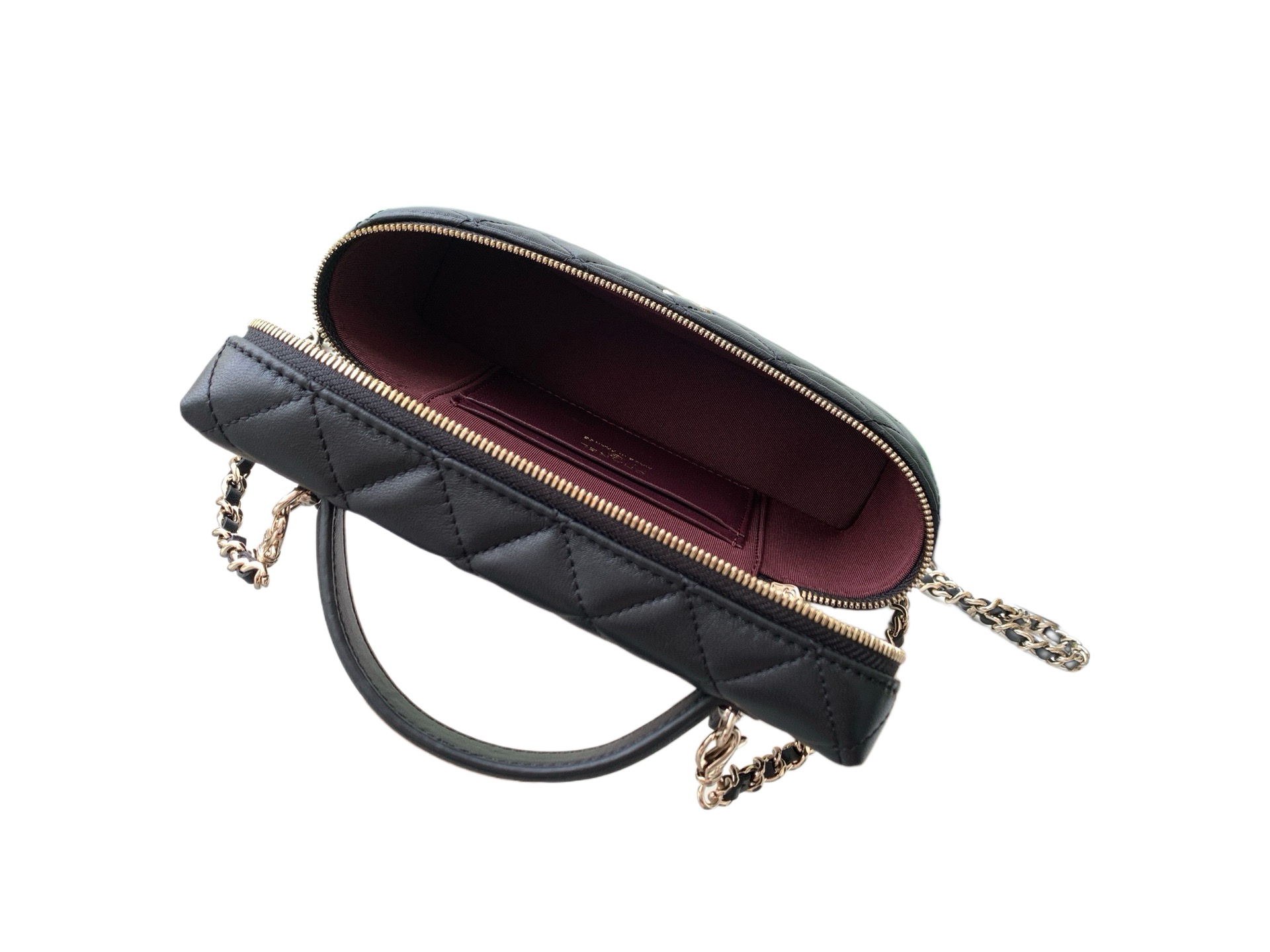 Chanel Basic Bag Cow Leather Black M-l-s