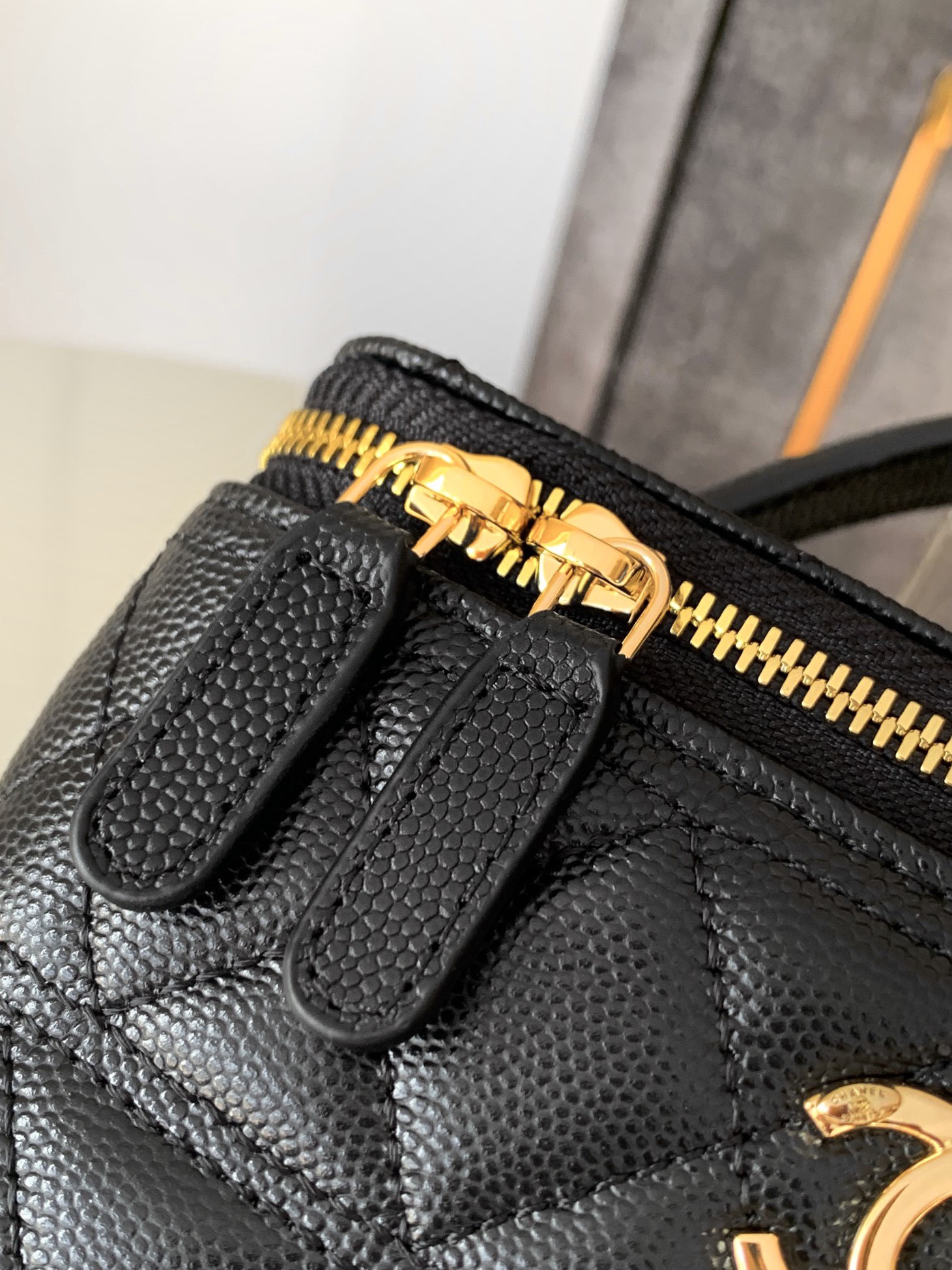 Chanel Basic Bag Cow Leather Black M-l