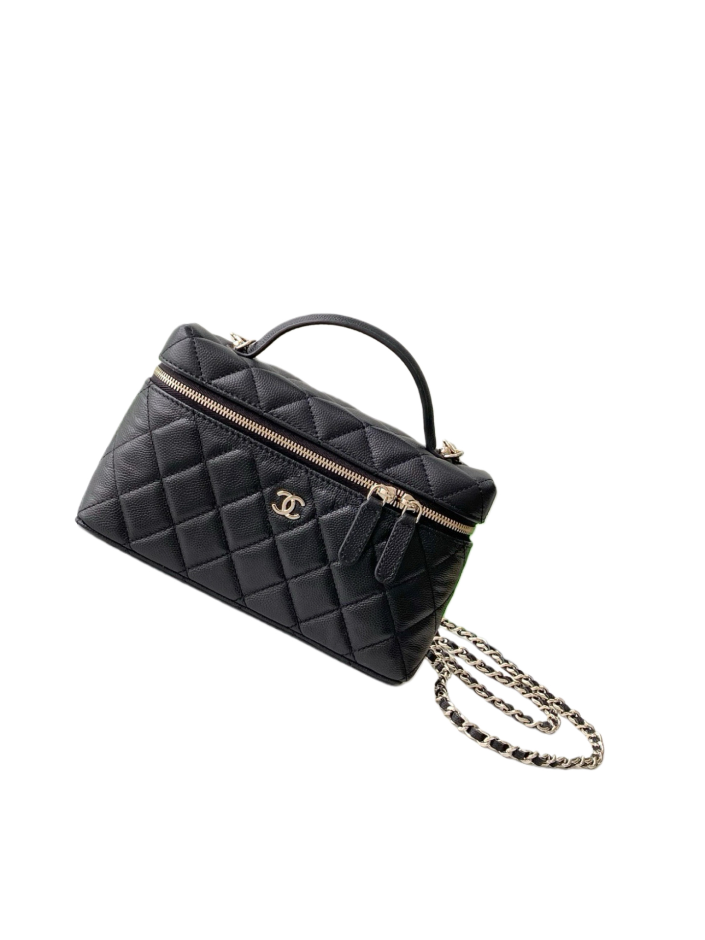 Chanel Basic Bag Cow Leather Black M-l-s