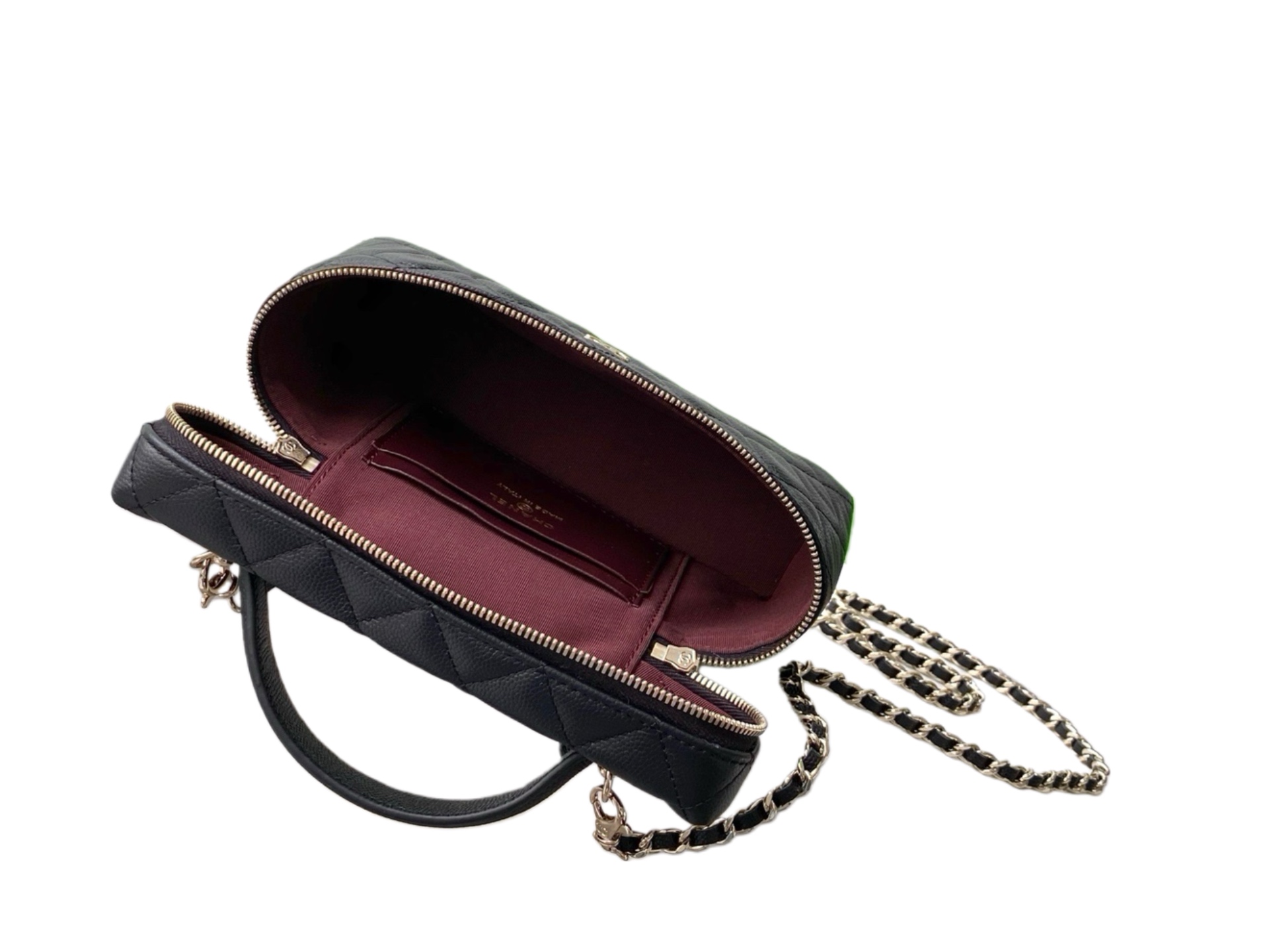 Chanel Basic Bag Cow Leather Black M-l-s