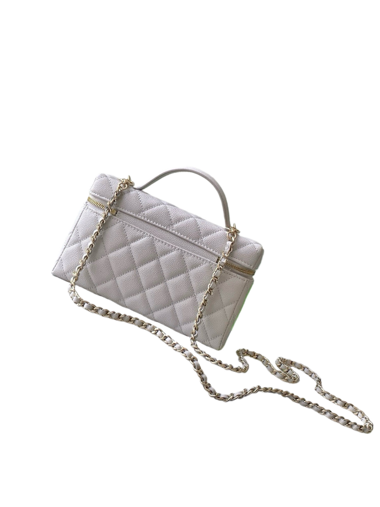 Chanel Basic Bag Cow Leather Gray M-l-s