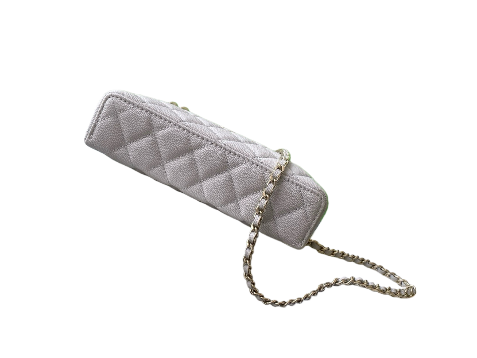 Chanel Basic Bag Cow Leather Gray M-l-s