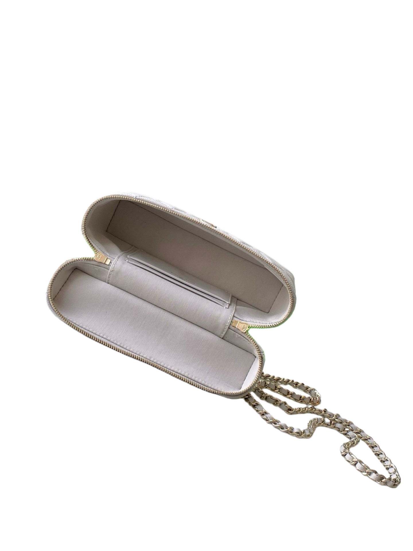 Chanel Basic Bag Cow Leather Gray M-l-s