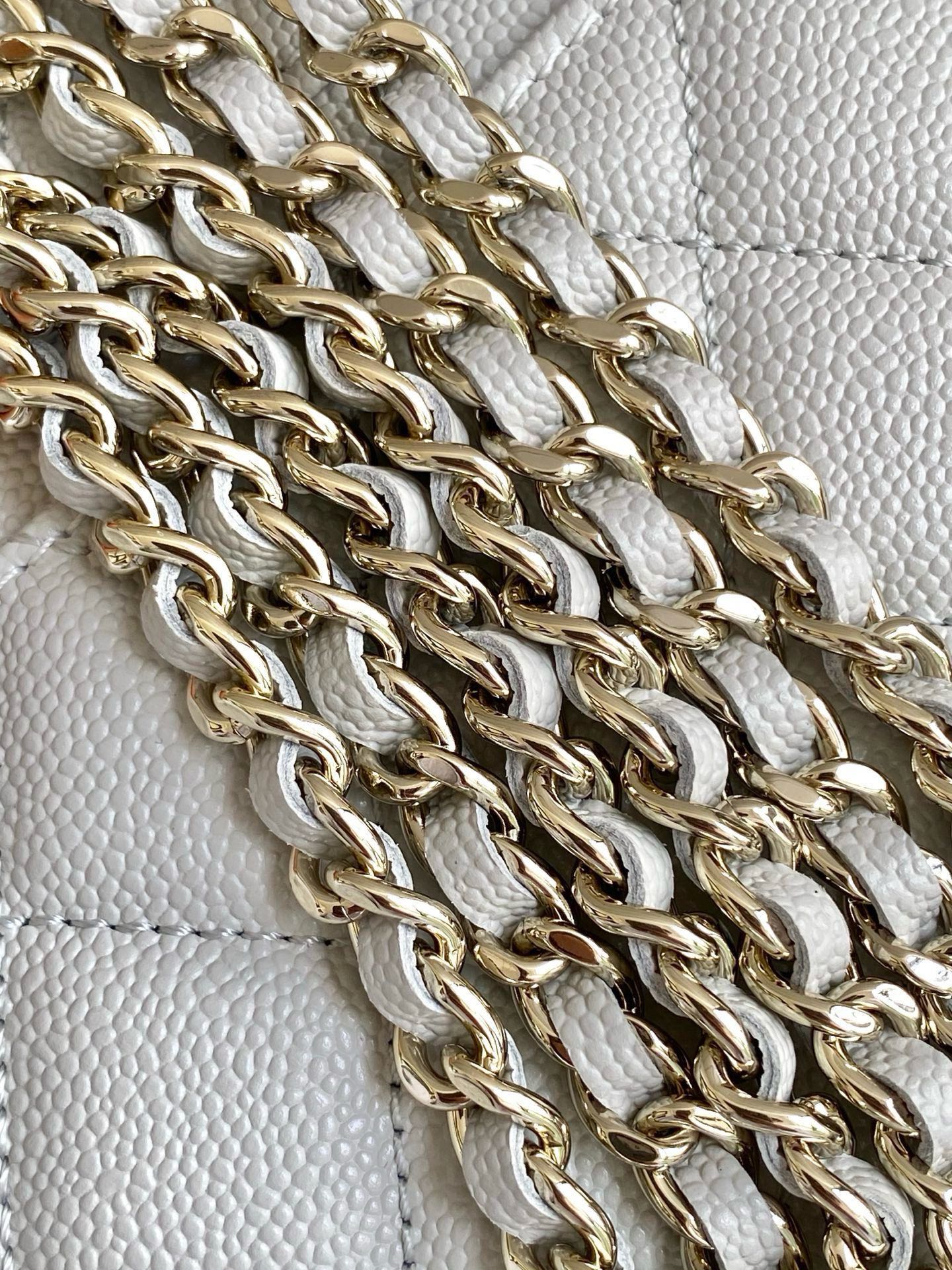 Chanel Basic Bag Cow Leather Gray M-l-s