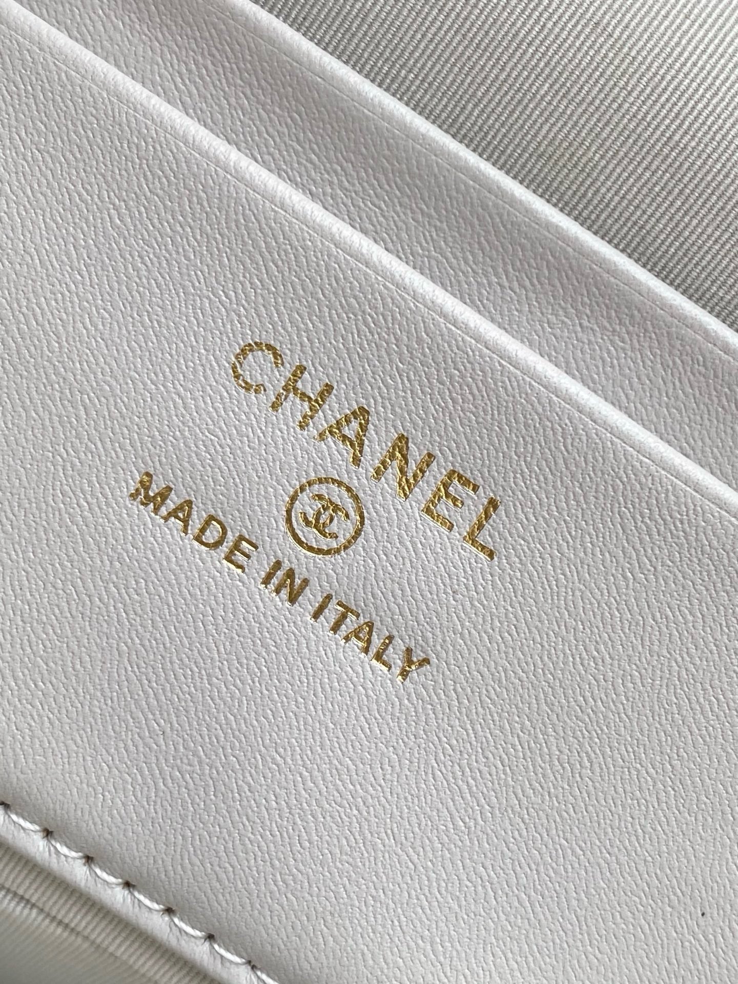 Chanel Basic Bag Cow Leather Gray M-l-s