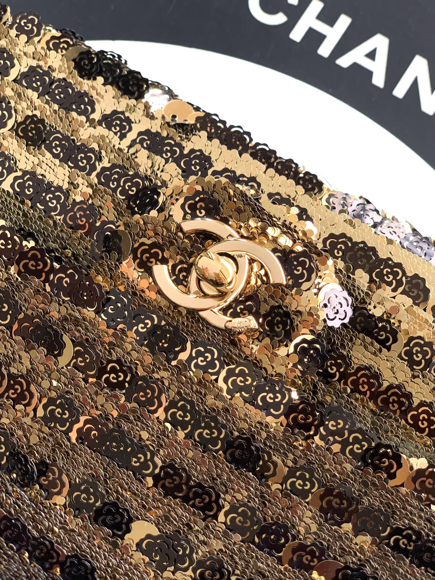 Ysl Clutch Bag Gold 20cm-l-s