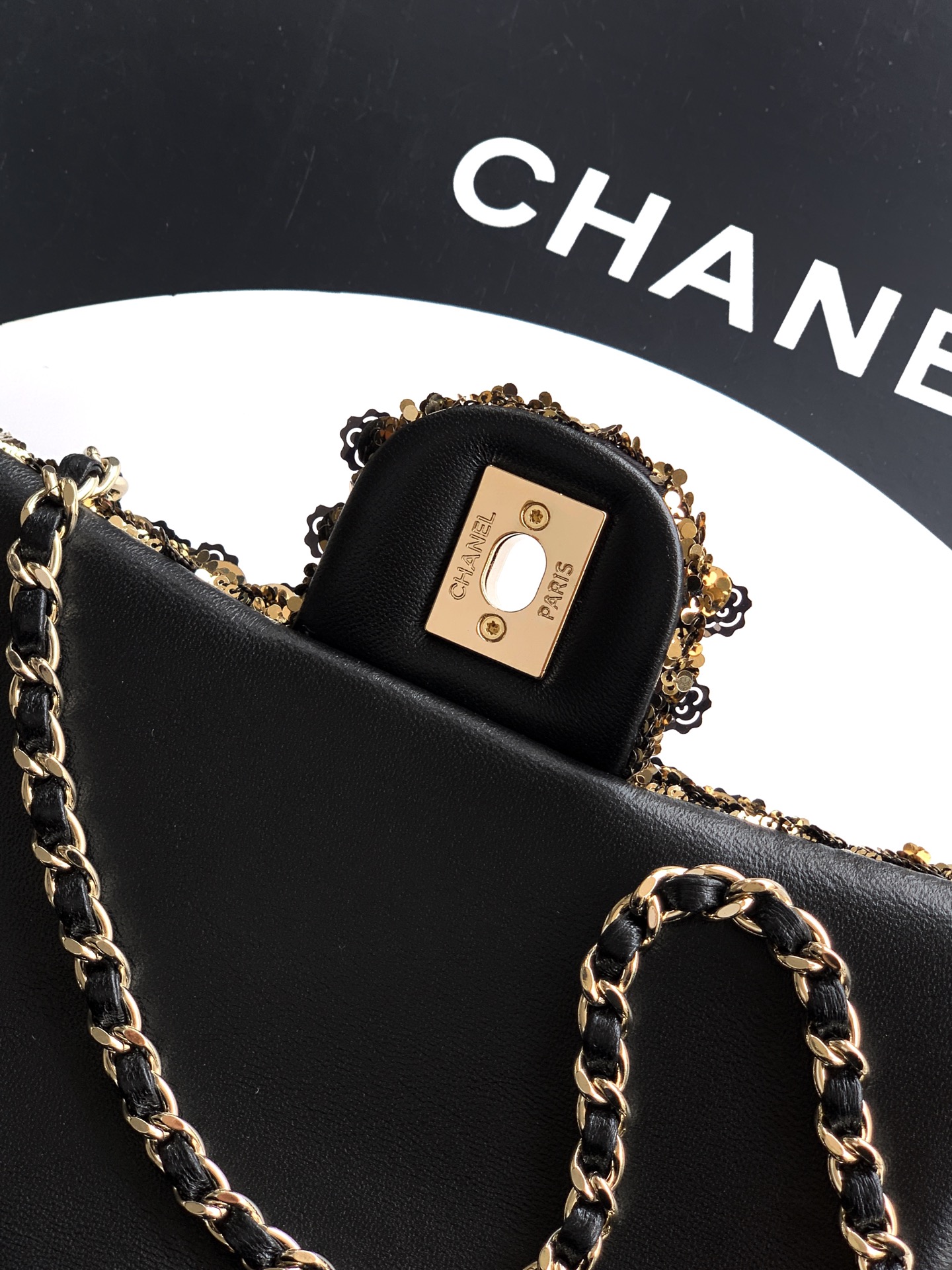 Ysl Clutch Bag Gold 20cm-l-s