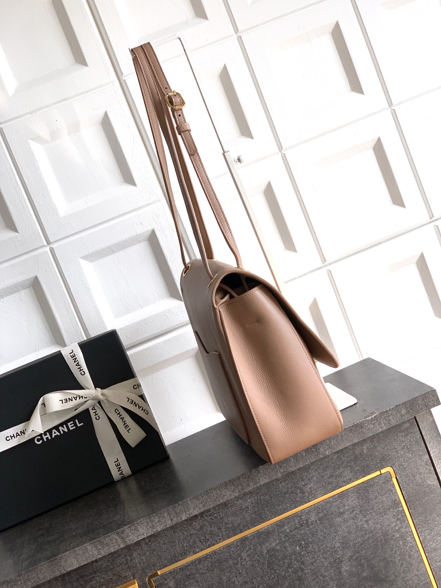 Chanel Tote Bag Cow Leather 11cm-m-l-s