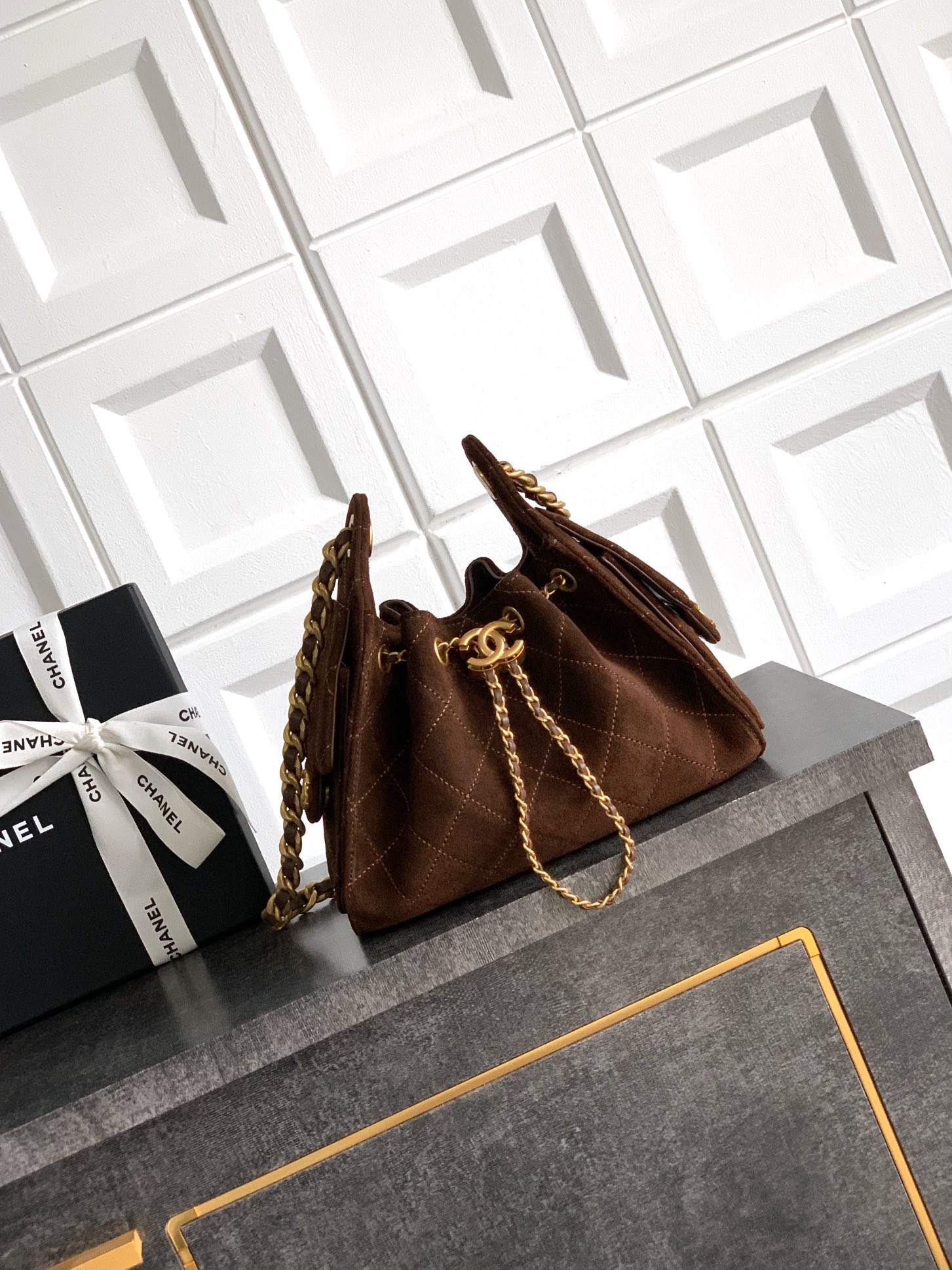 Chanel Basic Bag Brown M-l