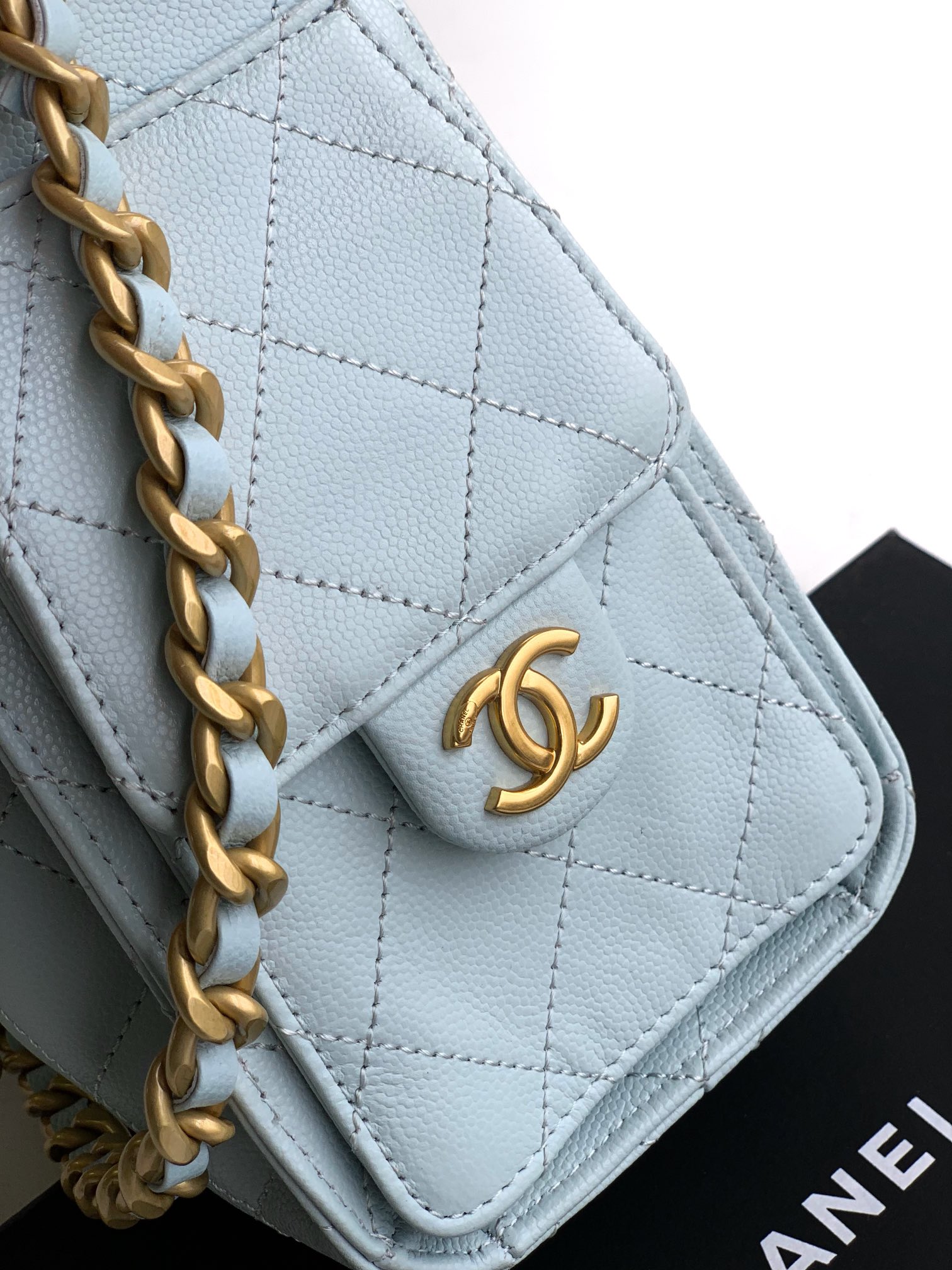 Chanel Basic Bag Gold M-l