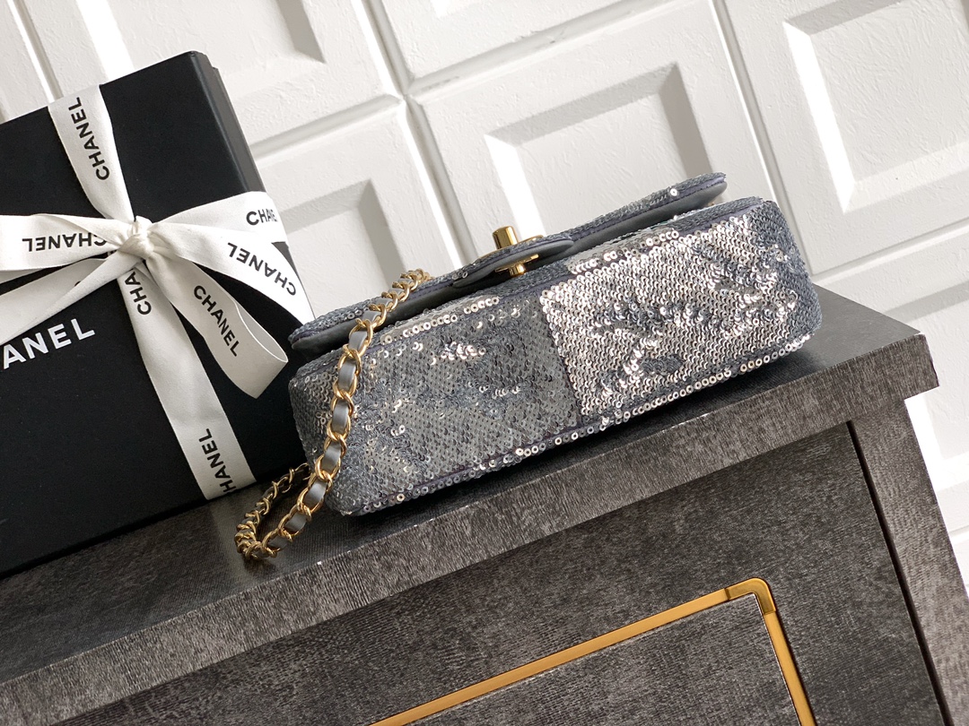 Ysl Clutch Bag Silver 20cm-l-s