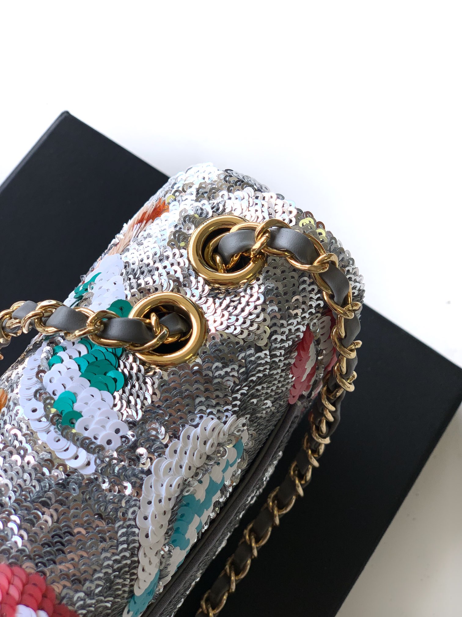 Ysl Clutch Bag Silver 20cm-l-s